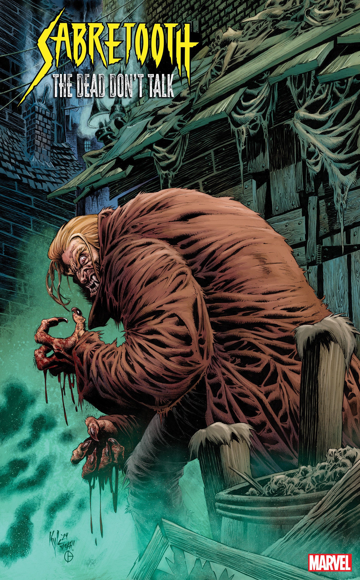 1:25 SABRETOOTH: THE DEAD DON'T TALK #2 KYLE HOTZ VARIANT - Release Date: 1/29/25
