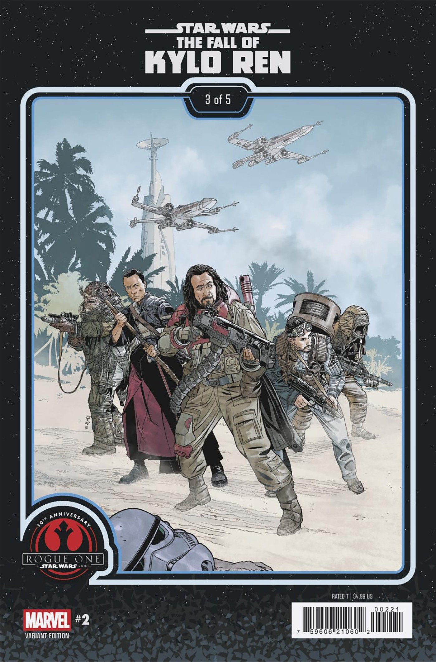 STAR WARS: THE FALL OF KYLO REN #2 CHRIS SPROUSE ROGUE ONE 10TH ANNIVERSARY VARIANT ISBN: 75960621060200221 - FOC DATE: 8/16/26 - Release Date: 9/16/26
