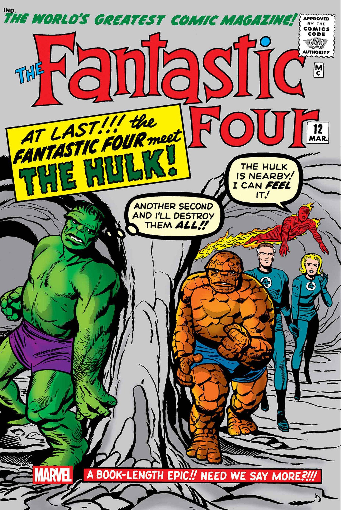 FANTASTIC FOUR #12 FACSIMILE EDITION ISBN: 75960621077001211 - Release Date: 12/10/25