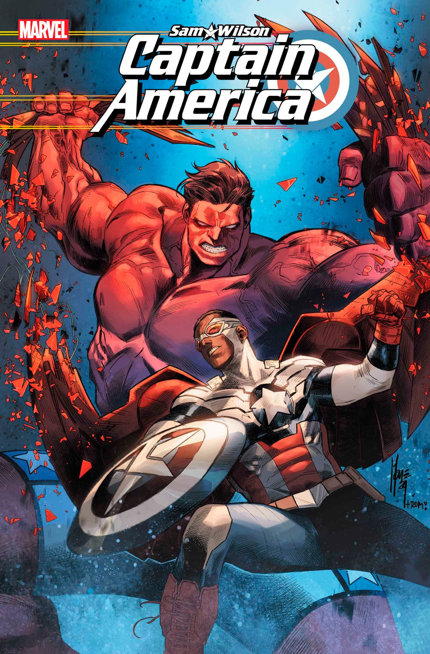 SAM WILSON, CAPTAIN AMERICA #1 MARCO CHECCHETTO VARIANT - Release Date: 1/1/25