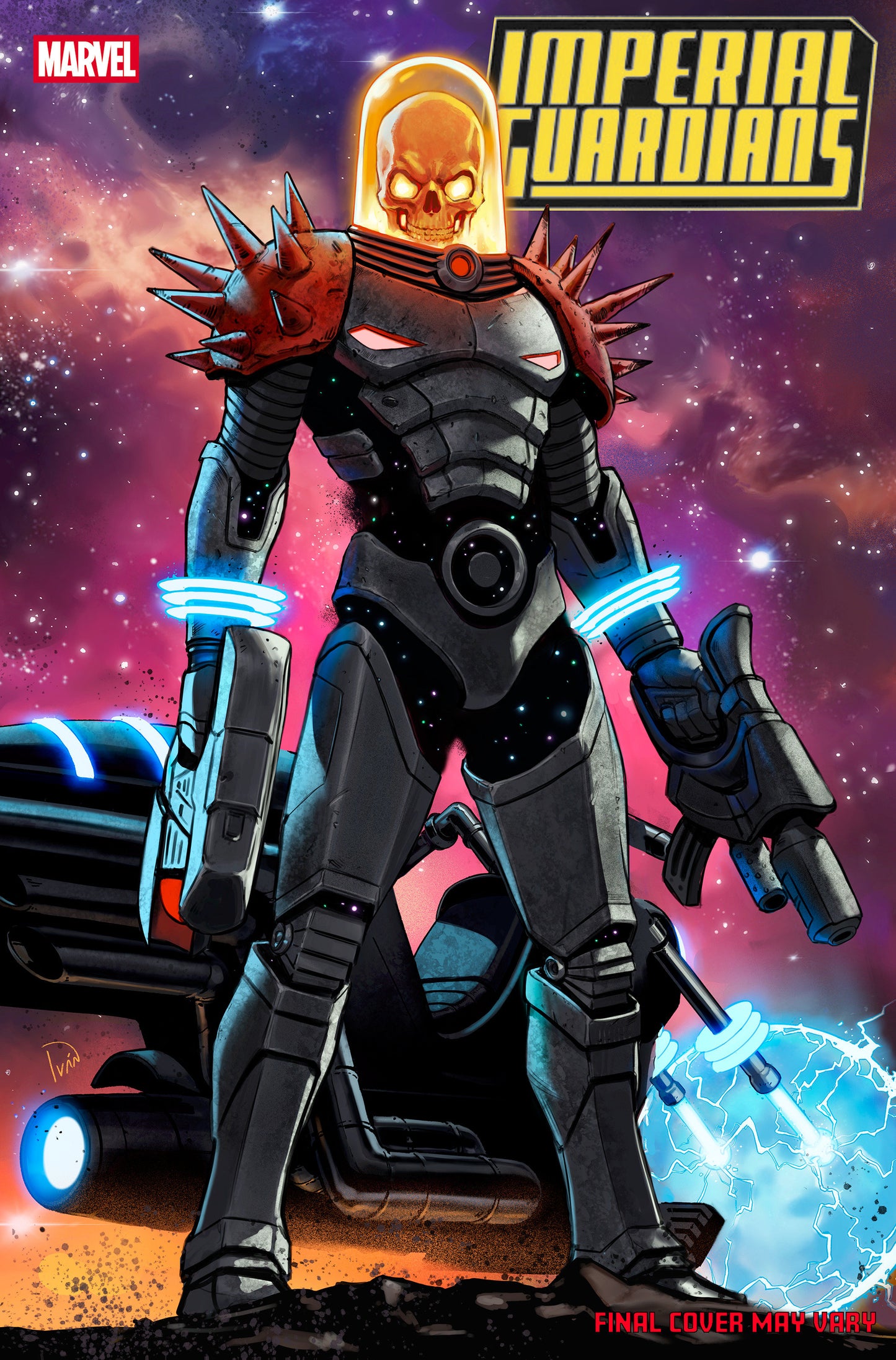 IMPERIAL GUARDIANS #1 IVAN TALAVERA COSMIC GHOST RIDER VARIANT ISBN: 75960621101200121 - FOC DATE: 02/09/2026 - Release Date: 03/11/2026