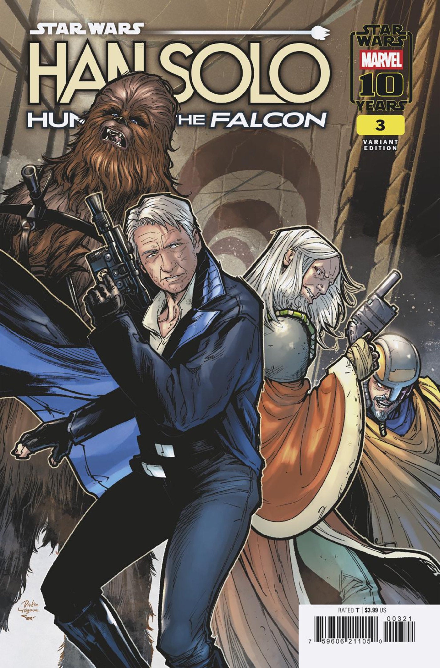 STAR WARS: HAN SOLO - HUNT FOR THE FALCON #3 RICKIE YAGAWA VARIANT ISBN: 75960621105000321 - Release Date: 11/12/25