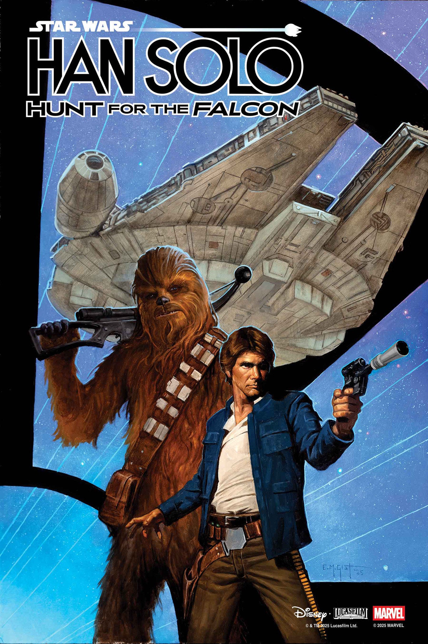 STAR WARS: HAN SOLO - HUNT FOR THE FALCON #4 E.M. GIST VARIANT ISBN: 75960621105000431 - Release Date: 12/10/25
