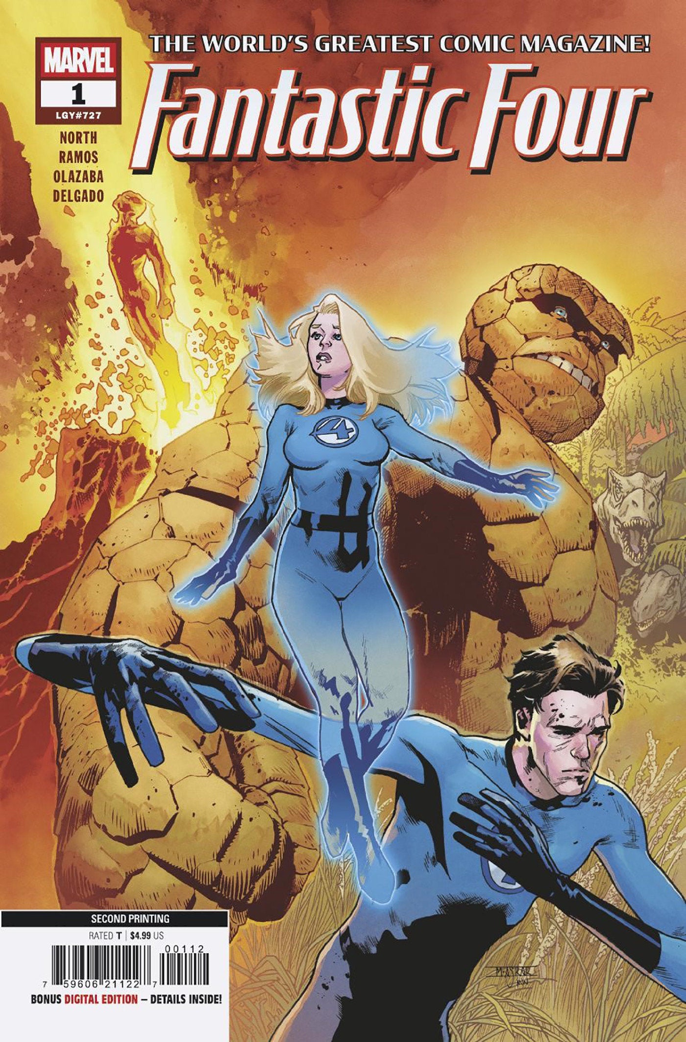 FANTASTIC FOUR #1 MAHMUD ASRAR 2ND PRINTING VARIANT - ISBN: 75960621122700112 - Release Date: 8/20/25