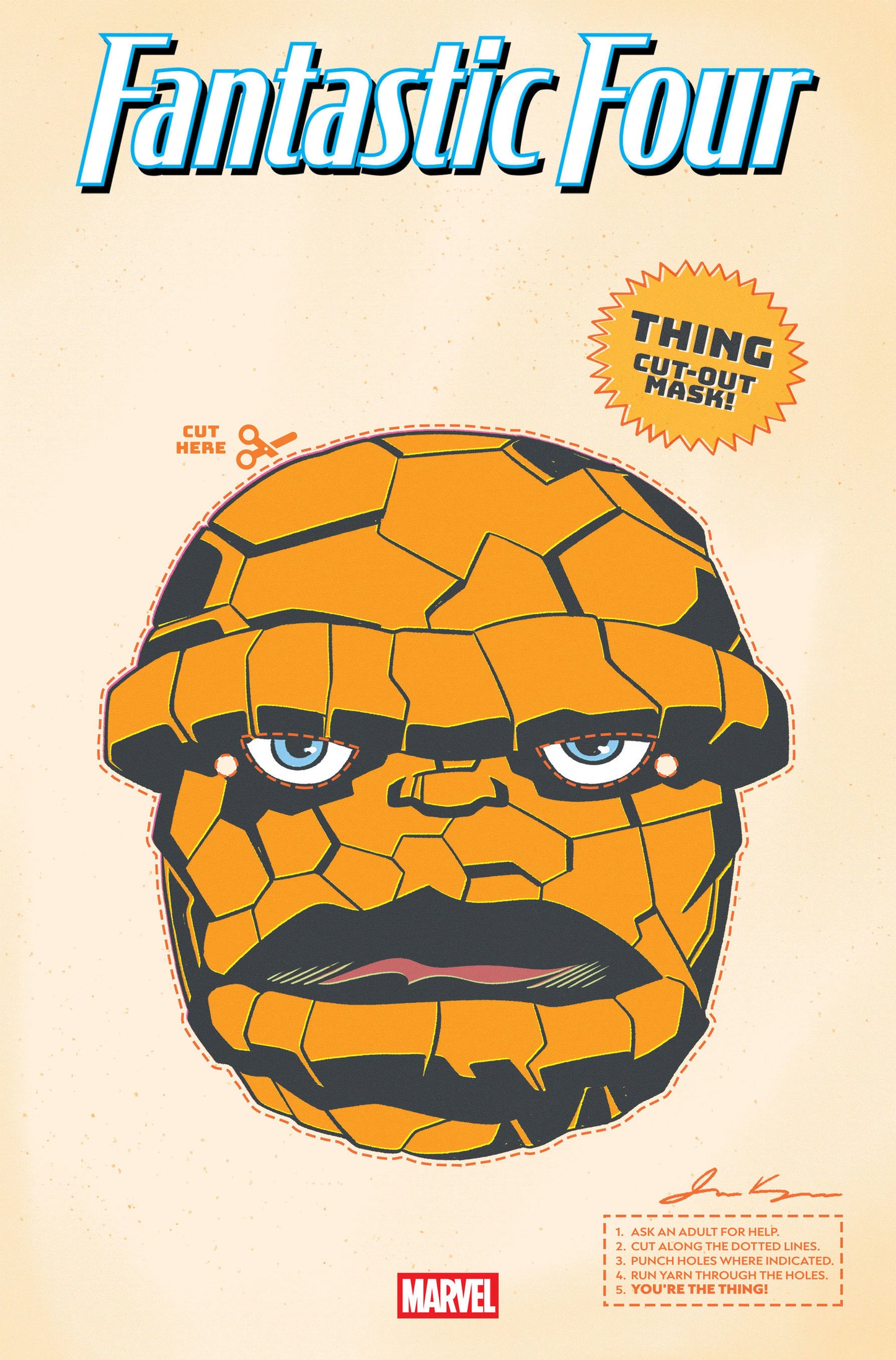 FANTASTIC FOUR #3 RETRO HALLOWEEN MASK VARIANT - 9/17/25 - Release Date: 9/17/25