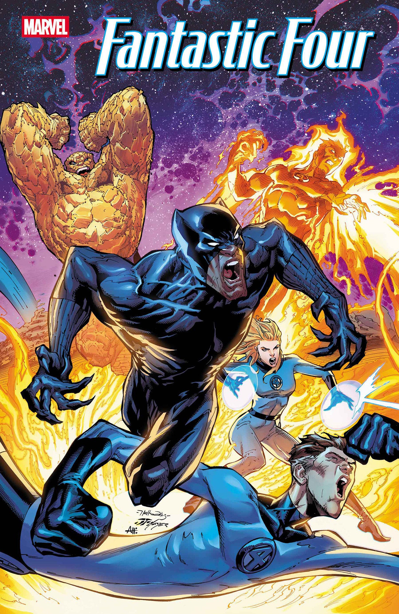 FANTASTIC FOUR #8 NETHO DIAZ BLACK PANTHER VARIANT ISBN: 75960621122700851 - Release Date: 2/18/26