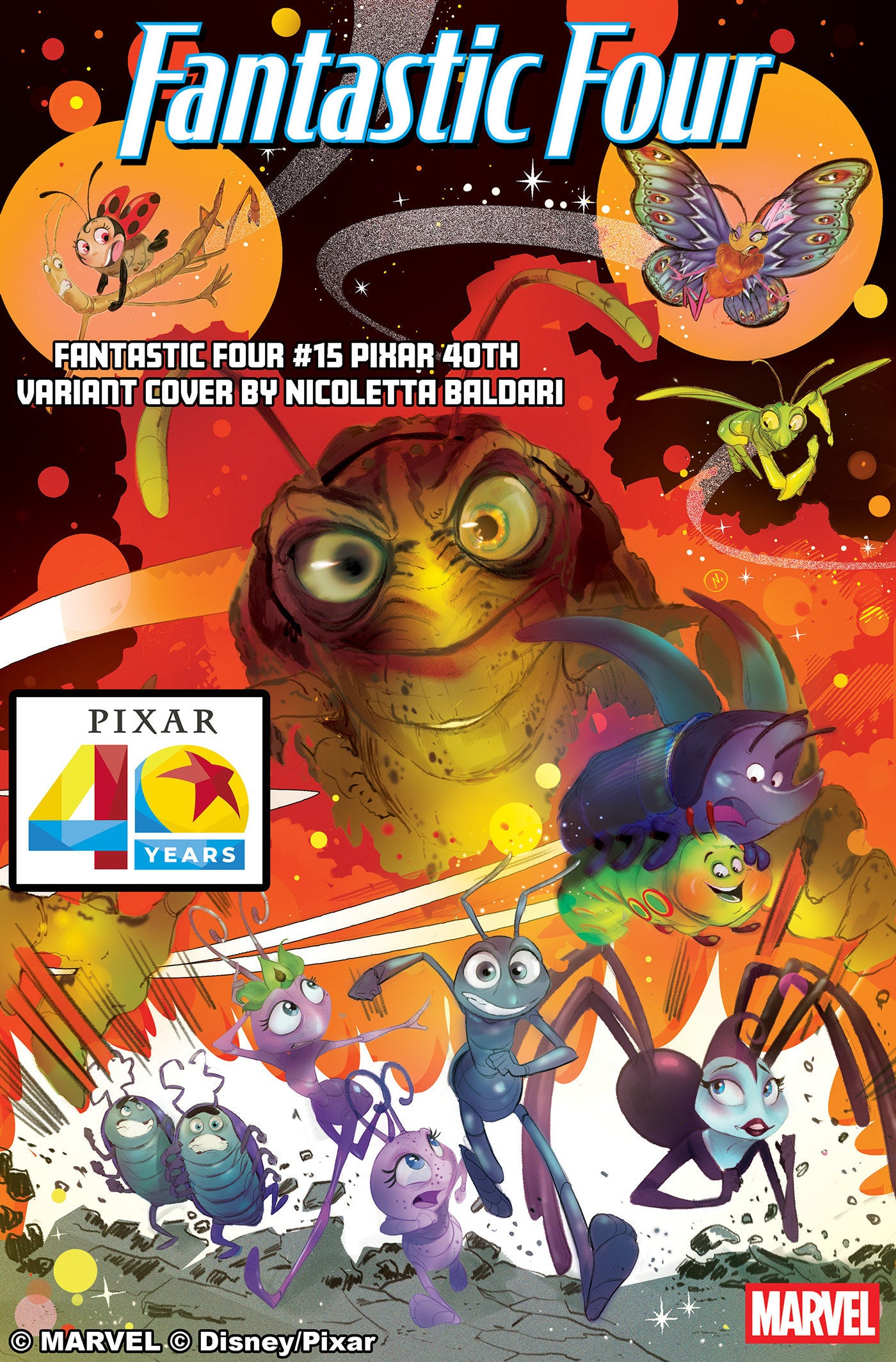 FANTASTIC FOUR #15 NICOLETTA BALDARI PIXAR 40TH VARIANT ISBN: 75960621122701541 - FOC DATE: 6/21/26 - Release Date: 8/5/26