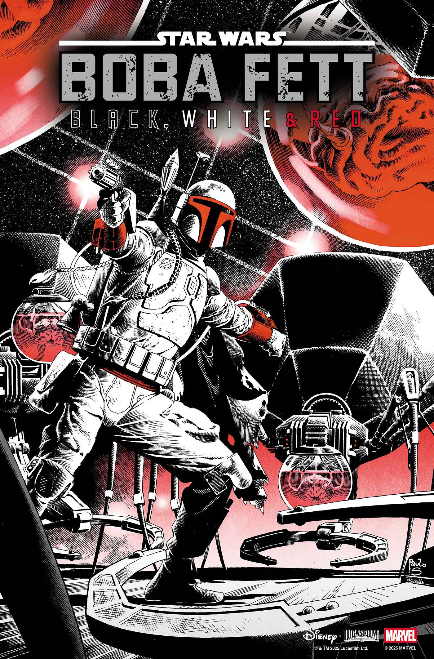 STAR WARS: BOBA FETT - BLACK, WHITE & RED #3 PAULO SIQUEIRA VARIANT ISBN: 75960621132600321 - Release Date: 11/26/25