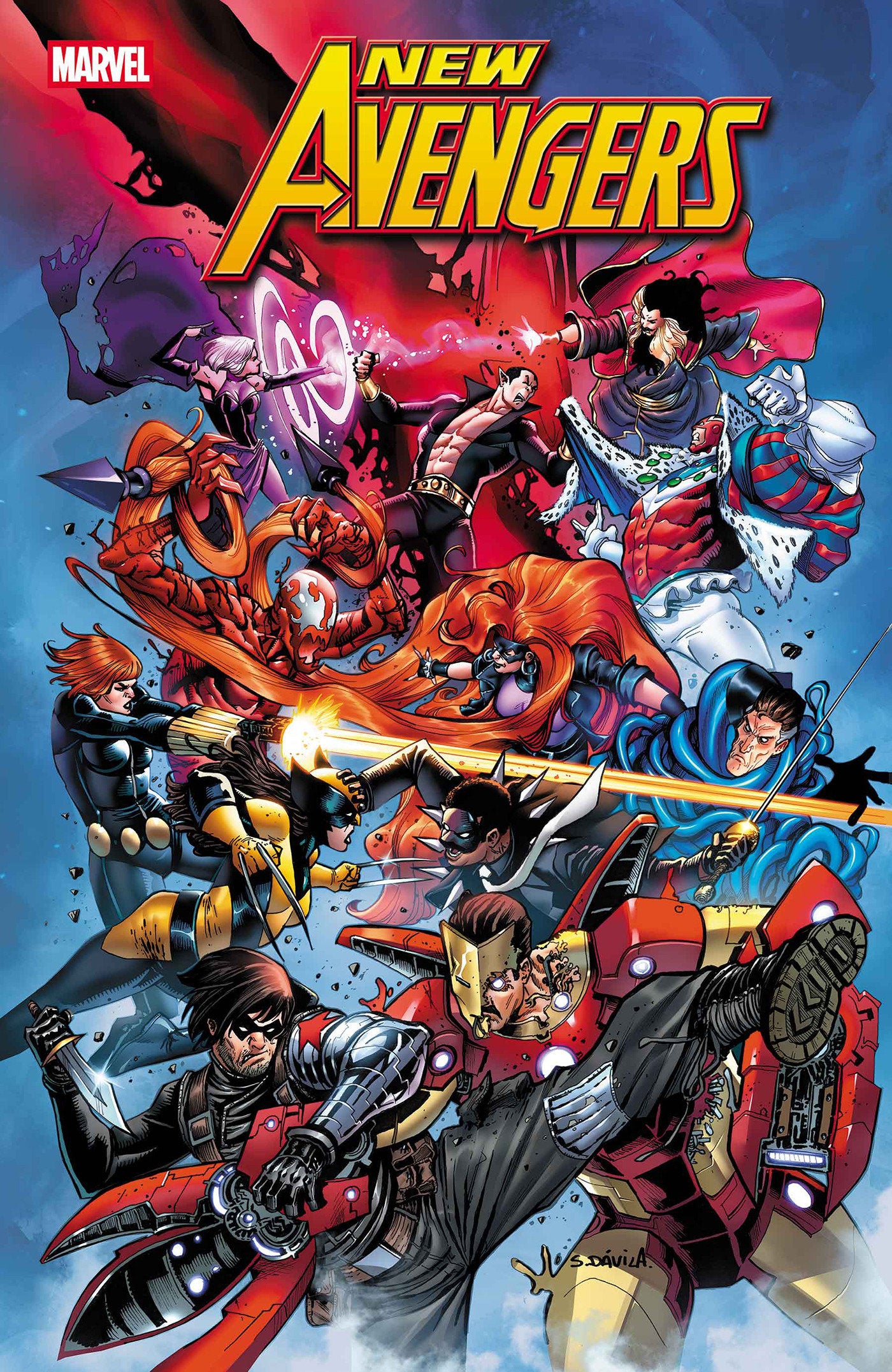 NEW AVENGERS #10 SERGIO DAVILA VARIANT ISBN: 75960621145601021 - FOC DATE: 2/23/26 - Release Date: 3/25/26