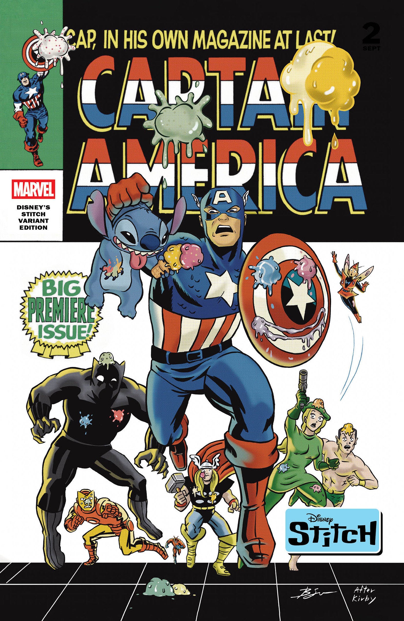 CAPTAIN AMERICA #3 BEN SU DISNEY STITCH VARIANT - 9/10/25 - Release Date: 9/10/25