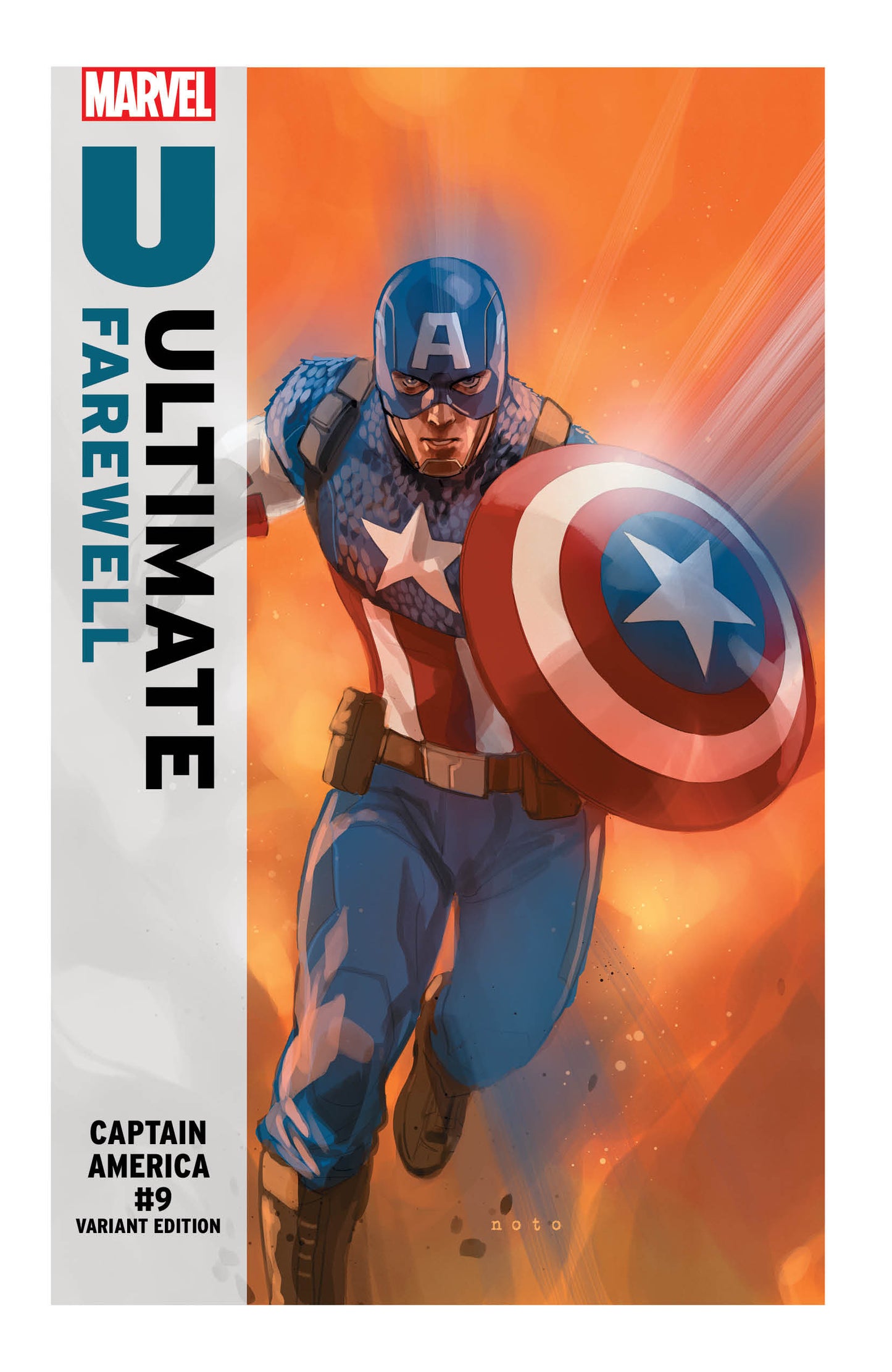 CAPTAIN AMERICA #9 PHIL NOTO ULTIMATE FAREWELL VARIANT ISBN: 75960621146300931 - FOC DATE: 3/22/26 - Release Date: 4/22/26