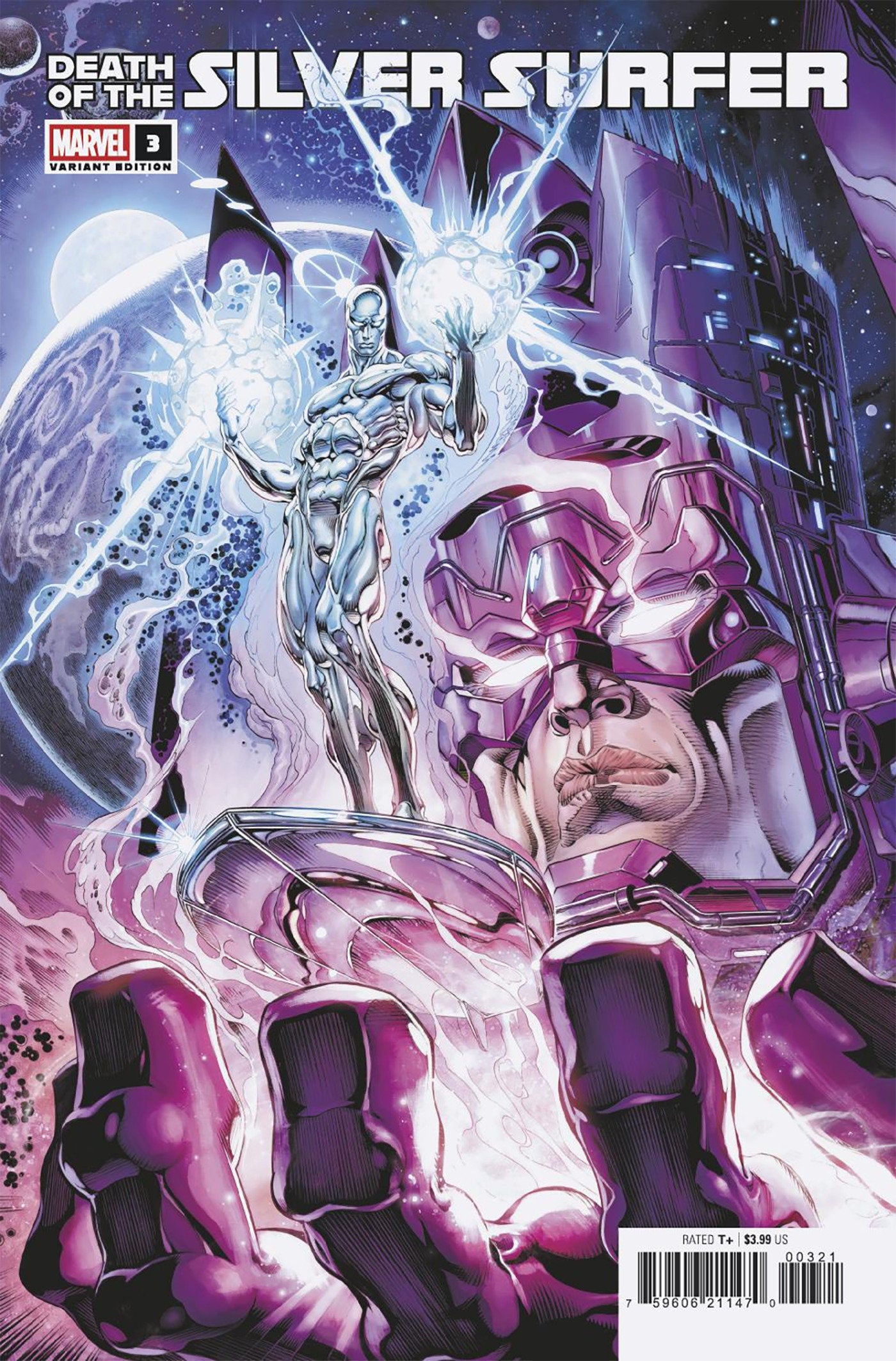 DEATH OF THE SILVER SURFER #3 CLAUDIO CASTELLINI VARIANT - ISBN: 75960621147000321 - Release Date: 8/20/25