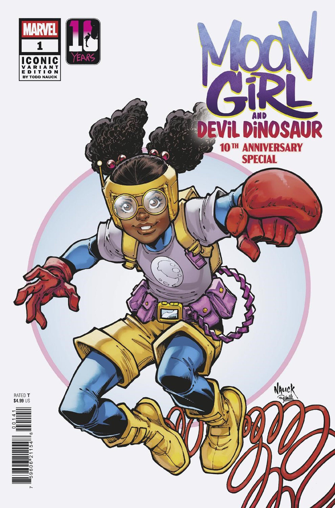 MOON GIRL & DEVIL DINOSAUR 10TH ANNIVERSARY SPECIAL #1 TODD NAUCK ICONIC VARIANT - Release Date: 04/02/2025