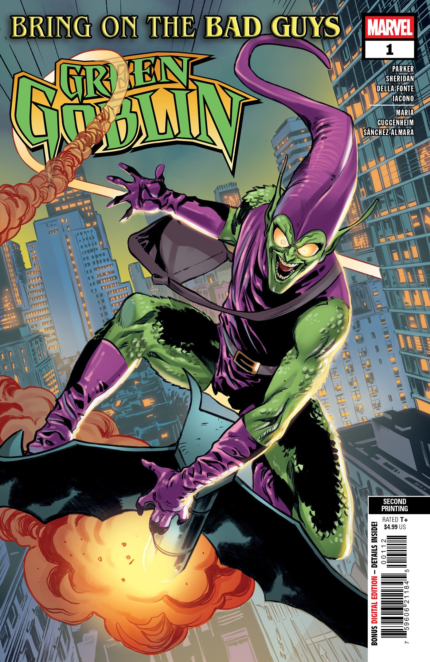 BRING ON THE BAD GUYS: GREEN GOBLIN #1 MATTEO DELLA FONTE 2ND PRINTING VARIANT - ISBN: 75960621184500112 - Release Date: 8/13/25