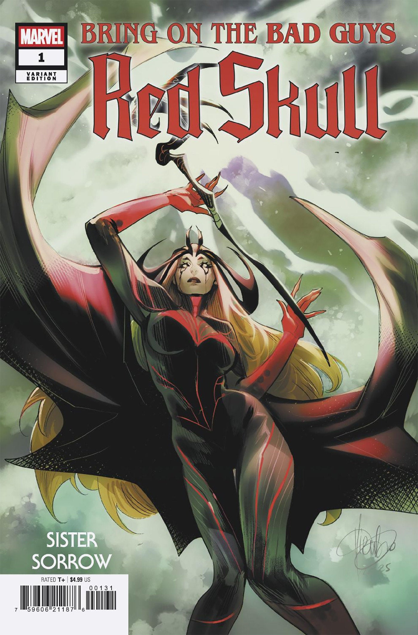 BRING ON THE BAD GUYS: RED SKULL #1 MIRKA ANDOLFO SISTER SORROW VARIANT - ISBN: 75960621187600131 - Release Date: 8/13/25