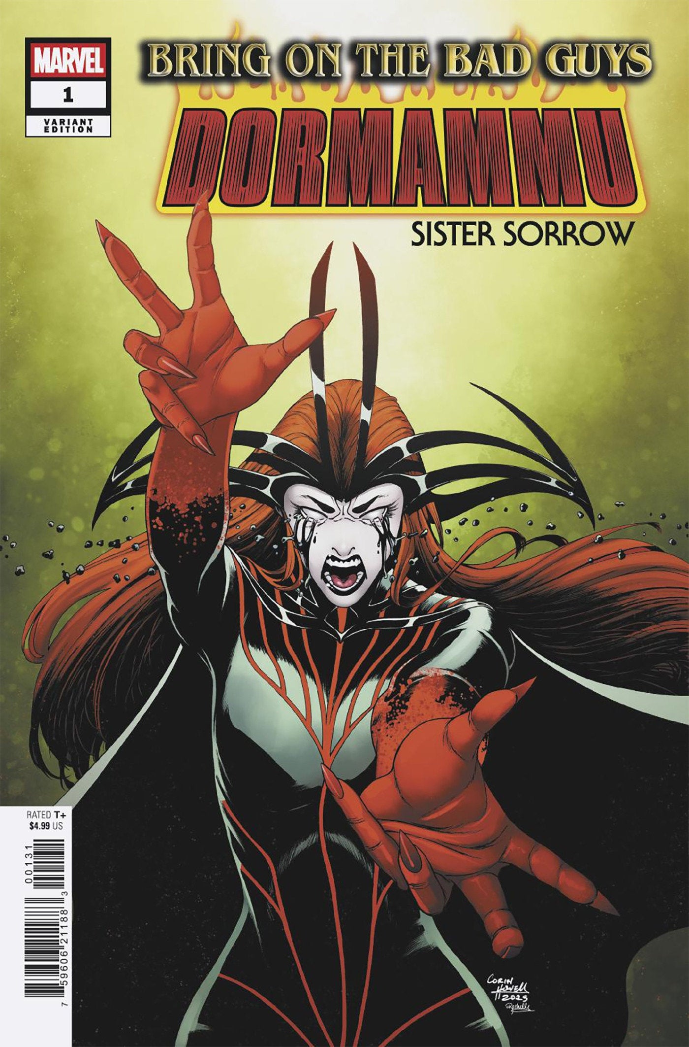 BRING ON THE BAD GUYS: DORMAMMU #1 CORIN HOWELL SISTER SORROW VARIANT - ISBN: 75960621188300131 - Release Date: 8/20/25