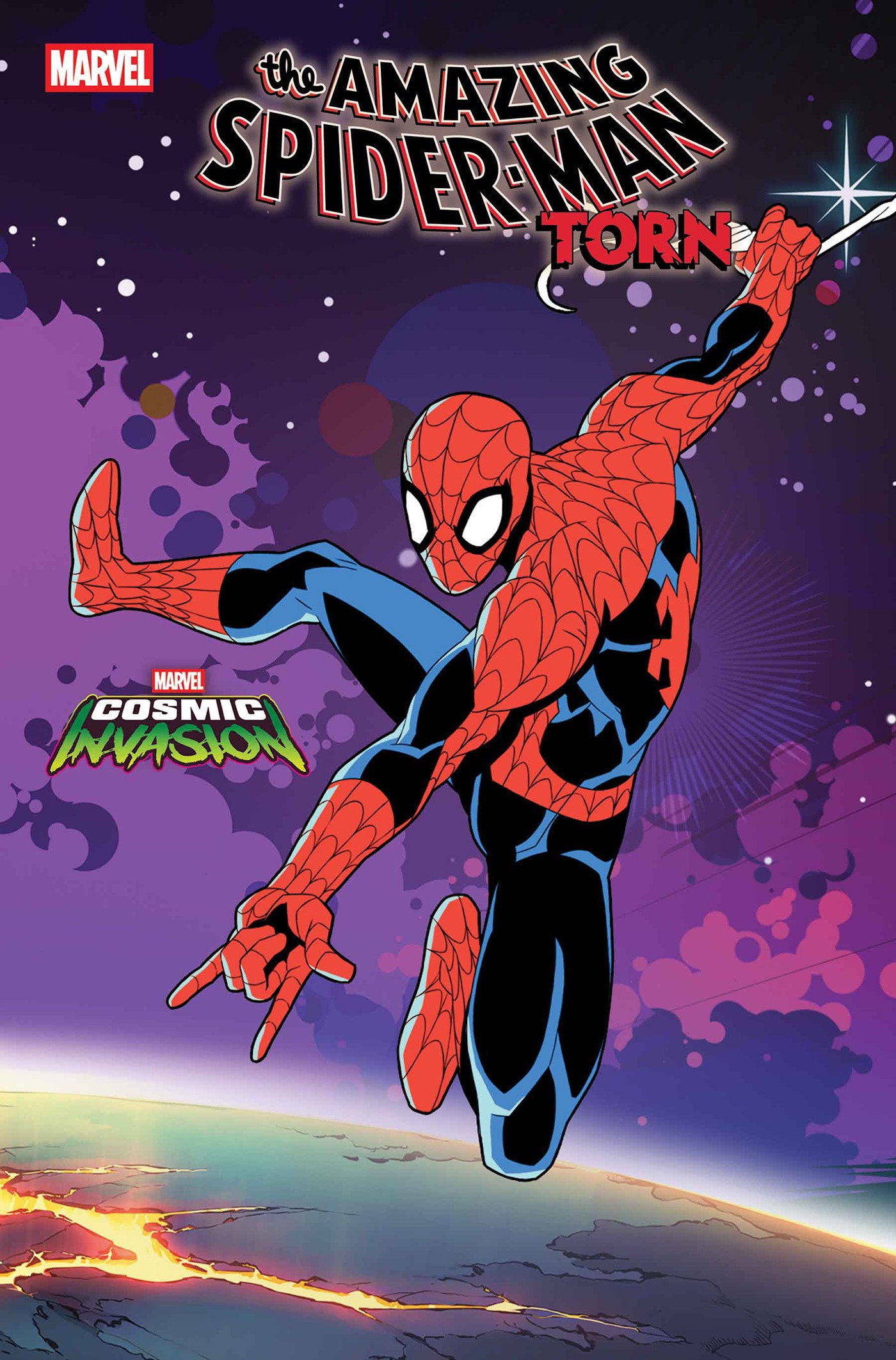 AMAZING SPIDER-MAN: TORN #4 MARVEL COSMIC INVASION VARIANT ISBN: 75960621193700421 - Release Date: 1/14/26