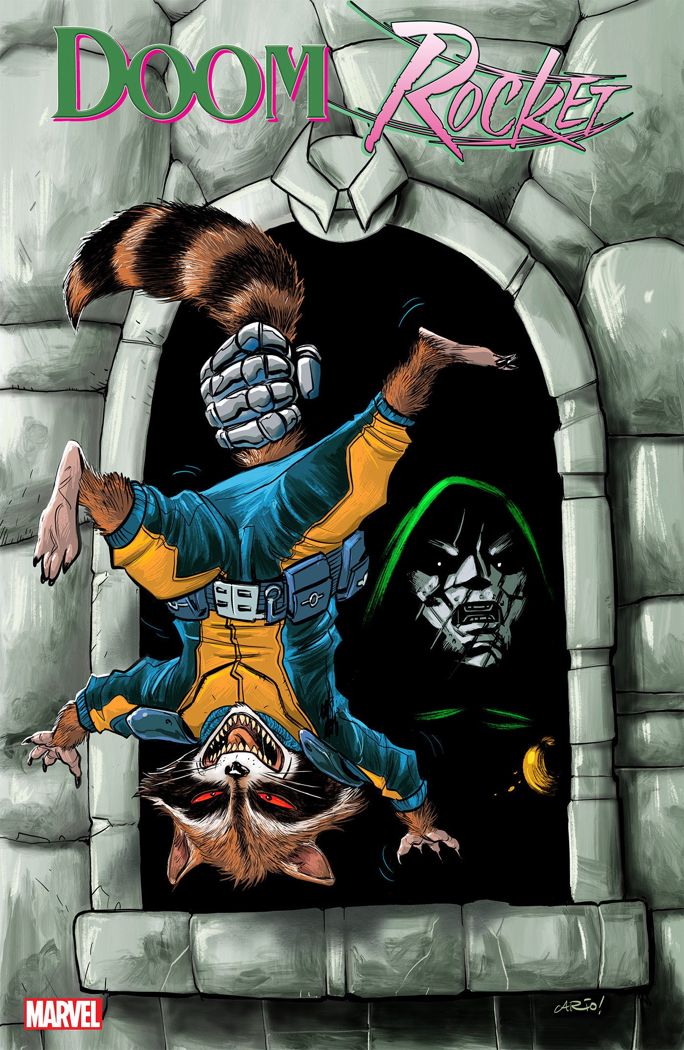 DOCTOR DOOM & ROCKET RACCOON #1 ARIO ANINDITO WINDOWSHADES VARIANT - Release Date: 1/22/25