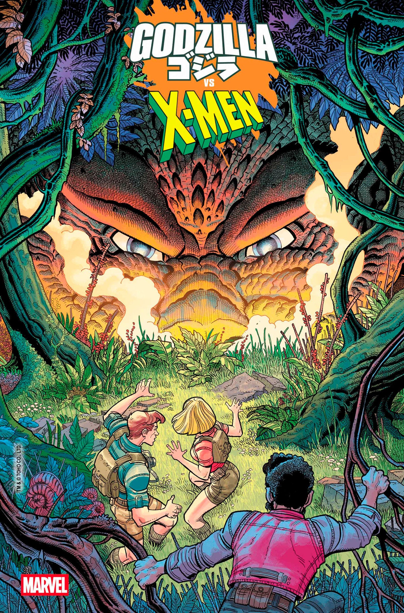 GODZILLA VS. X-MEN #1 NICK BRADSHAW MONSTER HOMAGE VARIANT - Release Date: 5/14/25