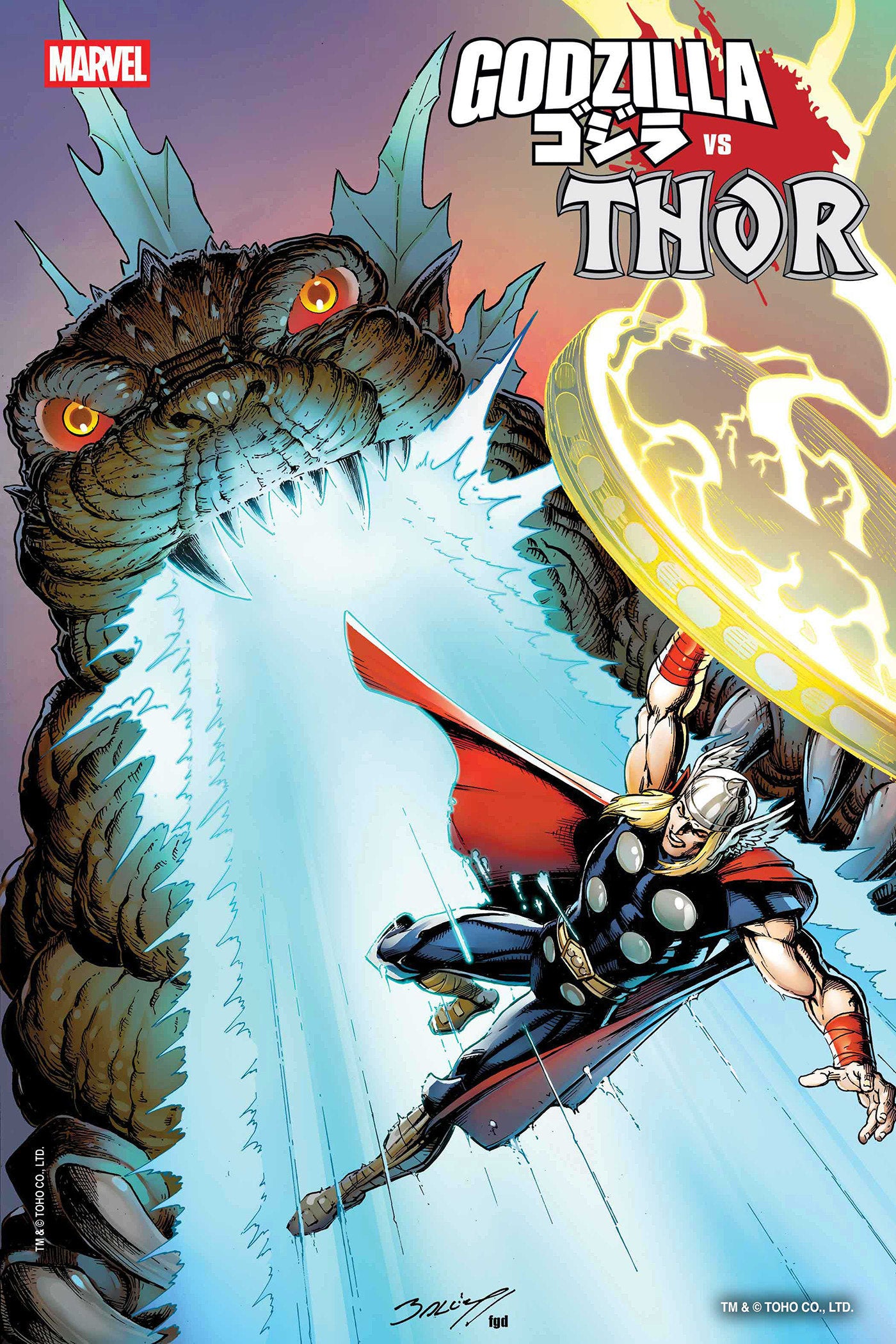 GODZILLA VS. THOR #1 MARK BAGLEY FOIL VARIANT - Release Date: 7/2/25