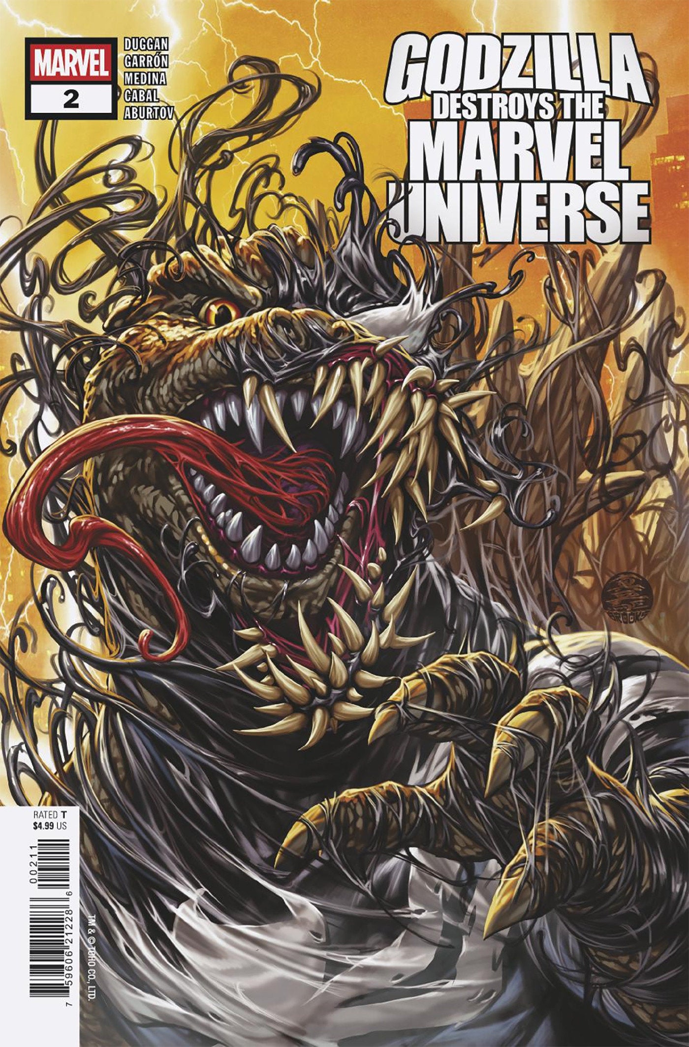 GODZILLA DESTROYS THE MARVEL UNIVERSE #2 - ISBN: 75960621228600211 - Release Date: 8/20/25
