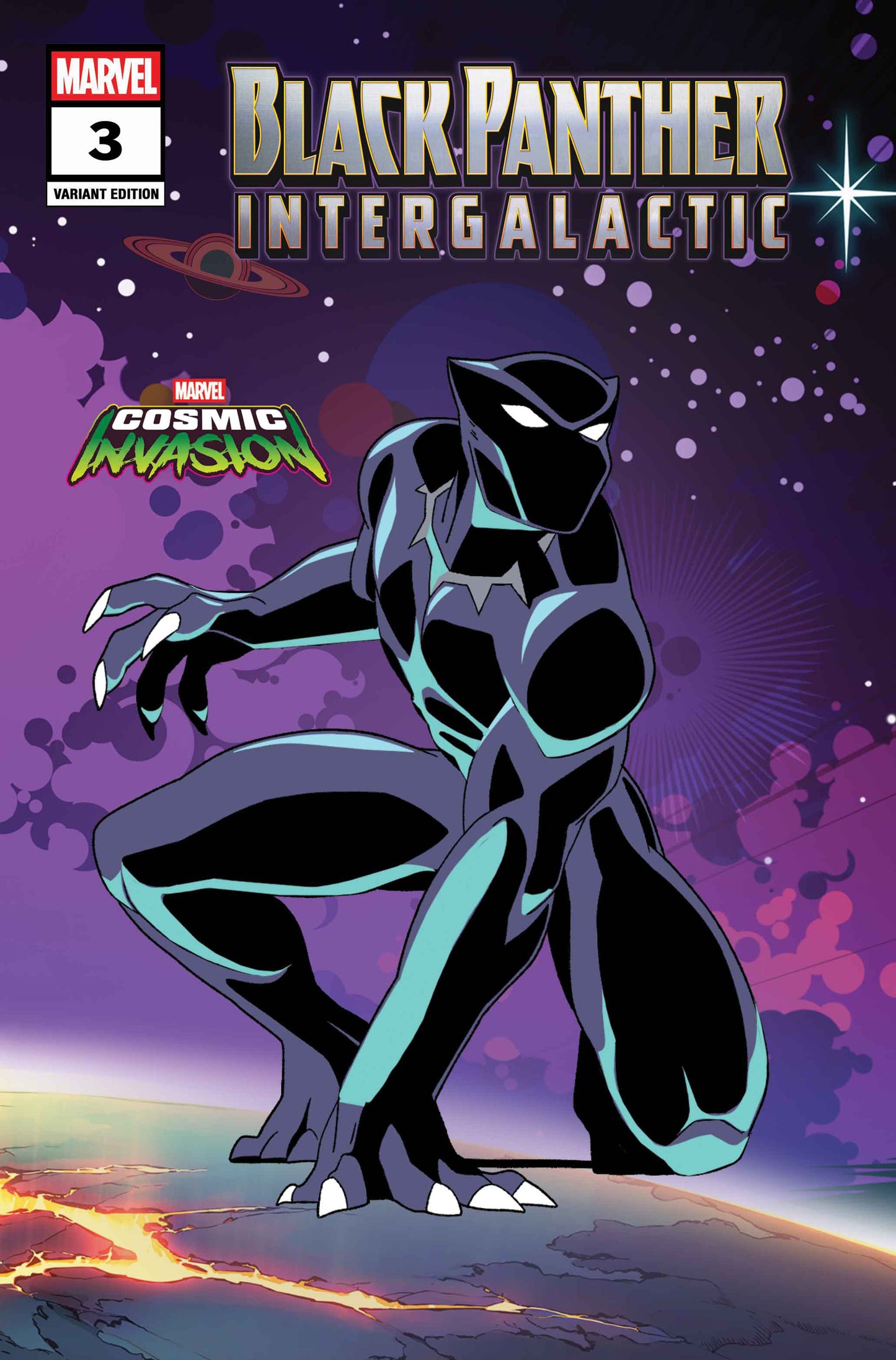 BLACK PANTHER: INTERGALACTIC #3 MARVEL COSMIC INVASION VARIANT ISBN: 75960621245300321 - Release Date: 2/25/26
