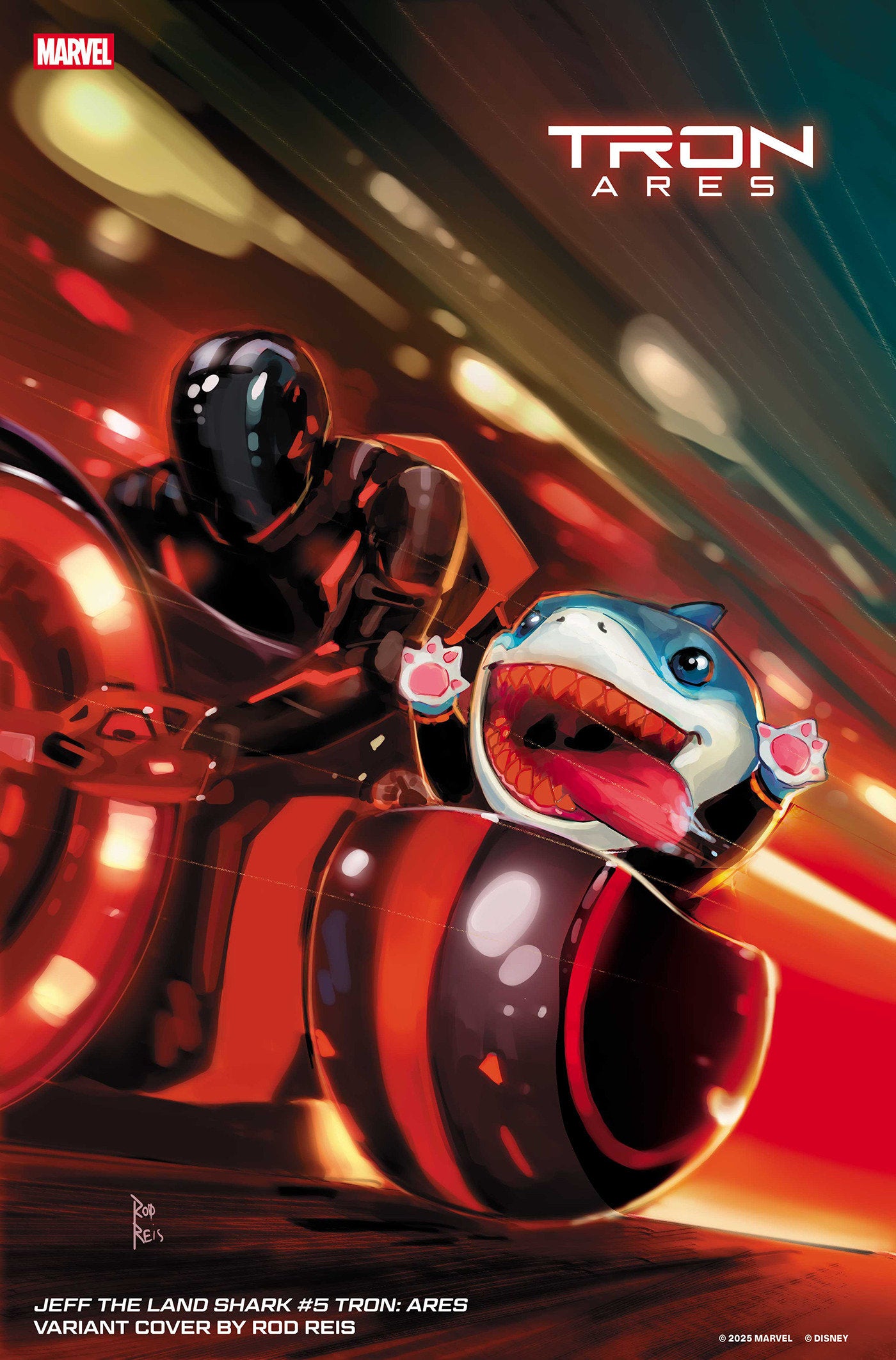 JEFF THE LAND SHARK #5 ROD REIS TRON: ARES VARIANT ISBN: 75960621313900541 - Release Date: 10/22/25