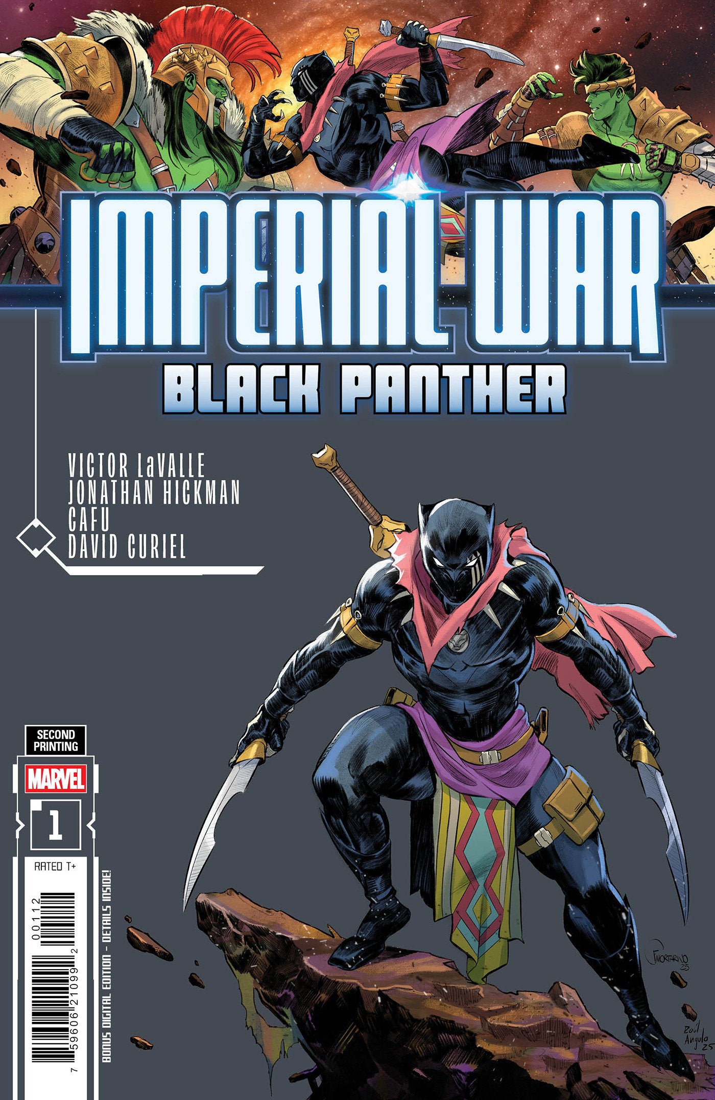 IMPERIAL WAR: BLACK PANTHER #1 FRANCESCO MORTARINO 2ND PRINTING VARIANT ISBN: 75960621318400112 - Release Date: 10/15/25