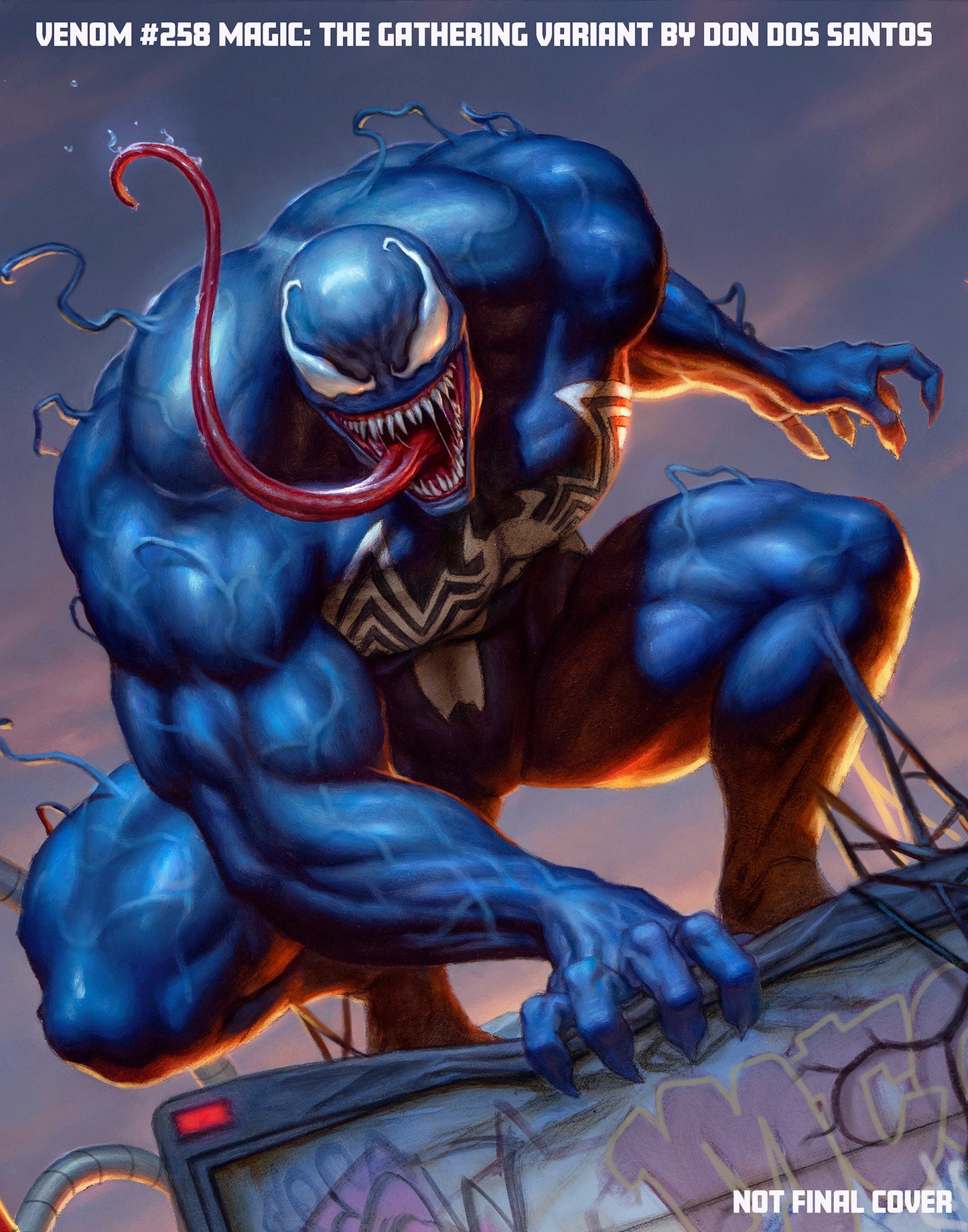 VENOM #258 DAN DOS SANTOS MAGIC: THE GATHERING VARIANT ISBN: 75960621330625831 - FOC DATE: 4/19/26 - Release Date: 5/20/26