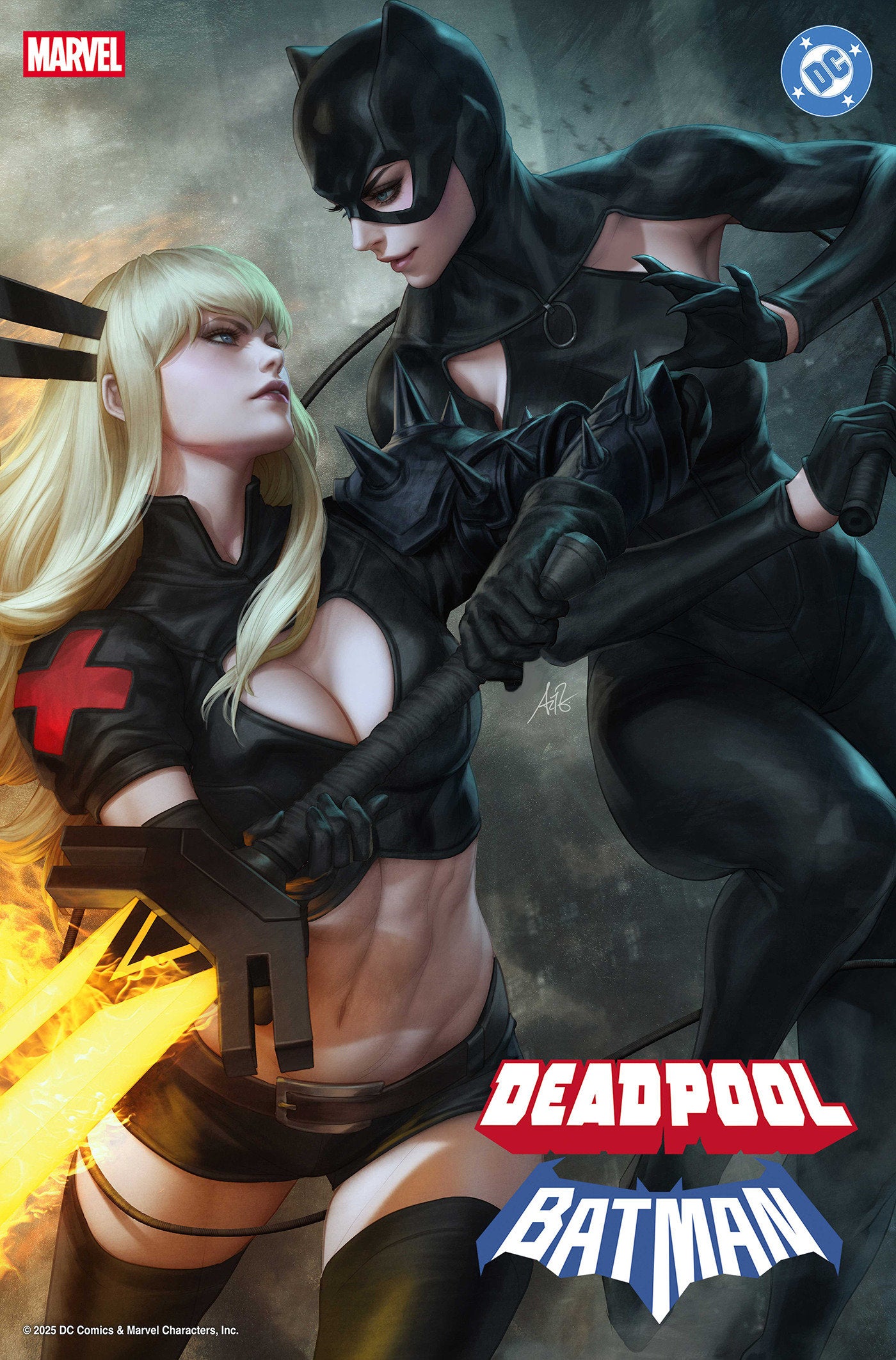 MARVEL/DC: DEADPOOL/BATMAN #1 ARTGERM VARIANT - 9/17/25 - Release Date: 9/17/25