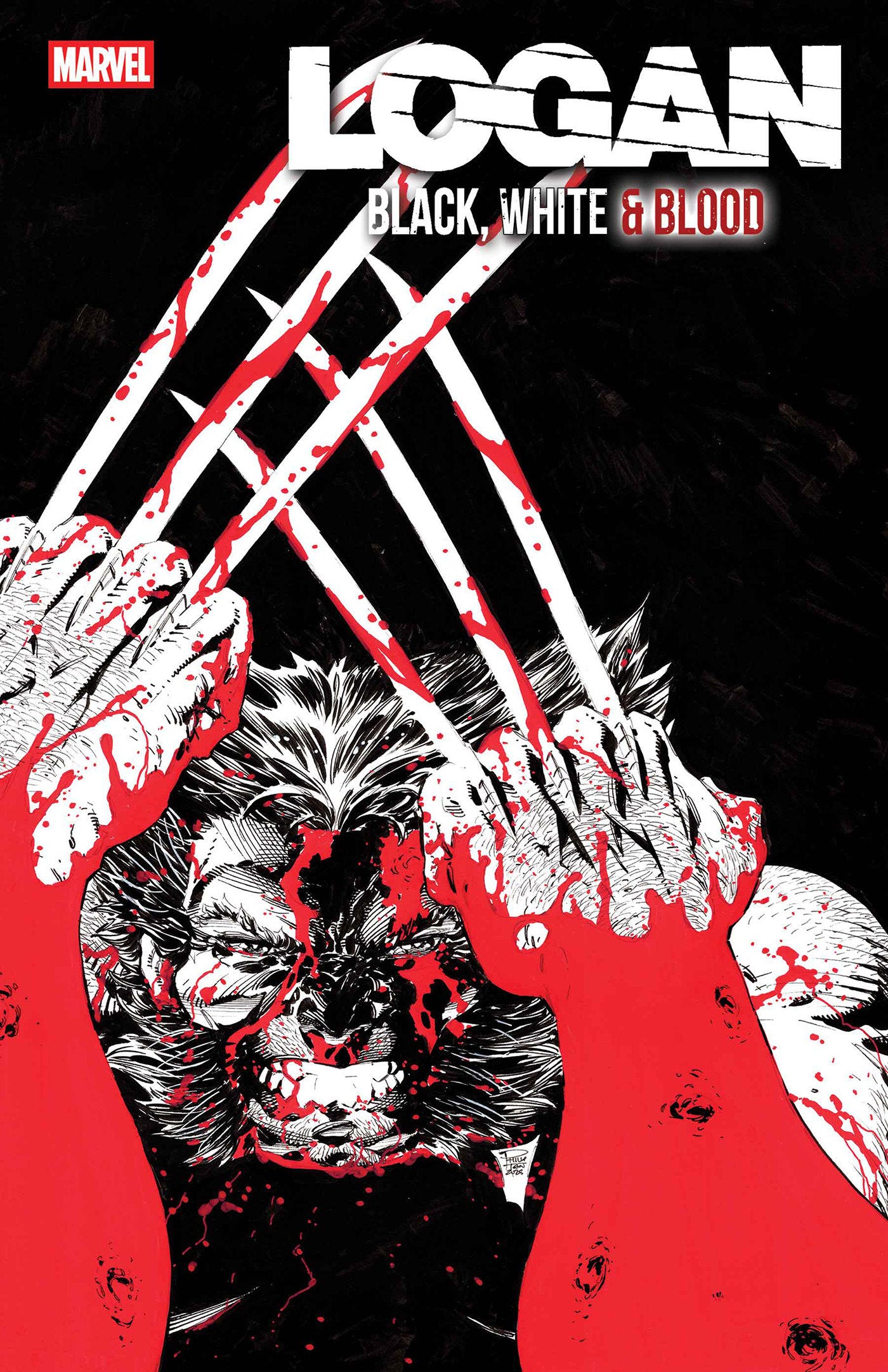 LOGAN: BLACK, WHITE & BLOOD #4 PHILIP TAN VARIANT ISBN: 75960621350400421 - FOC DATE: 3/2/26 - Release Date: 4/1/26