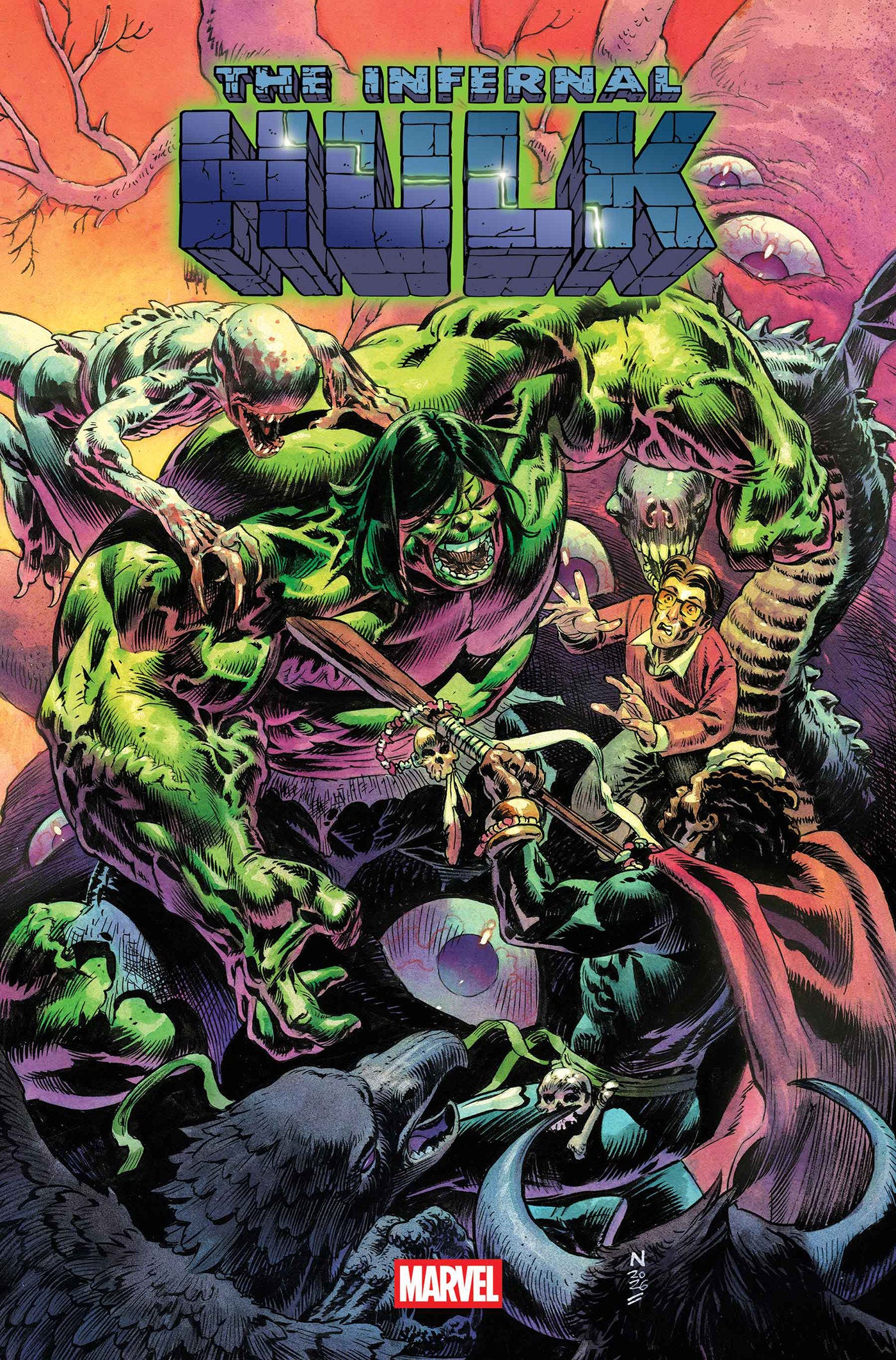 INFERNAL HULK #9 ISBN: 75960621361000911 - FOC DATE: 6/14/26 - Release Date: 7/15/26