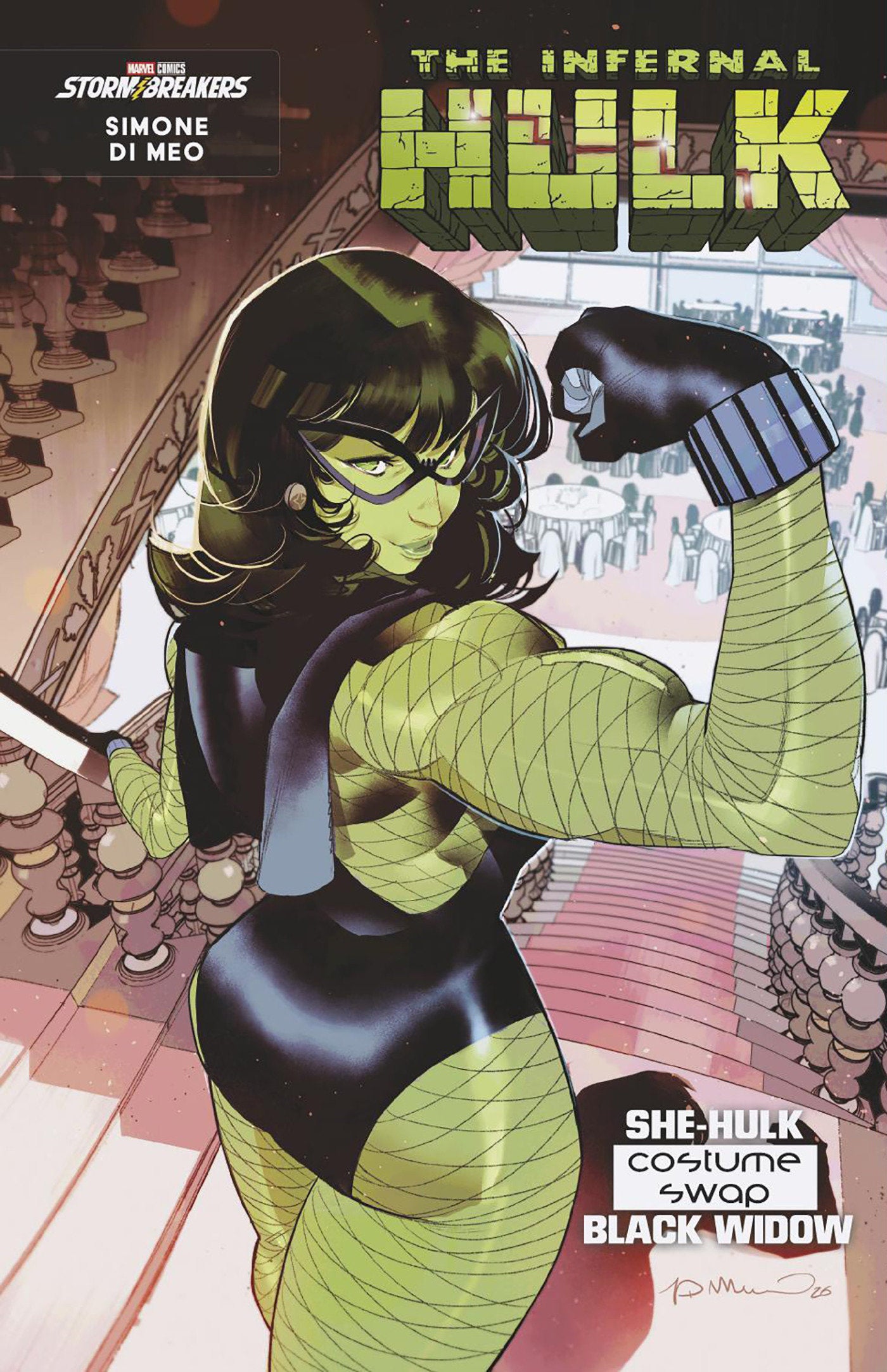 INFERNAL HULK #9 SIMONE DI MEO HELLFIRE COSTUME SWAP VARIANT ISBN: 75960621361000921 - FOC DATE: 6/14/26 - Release Date: 7/15/26