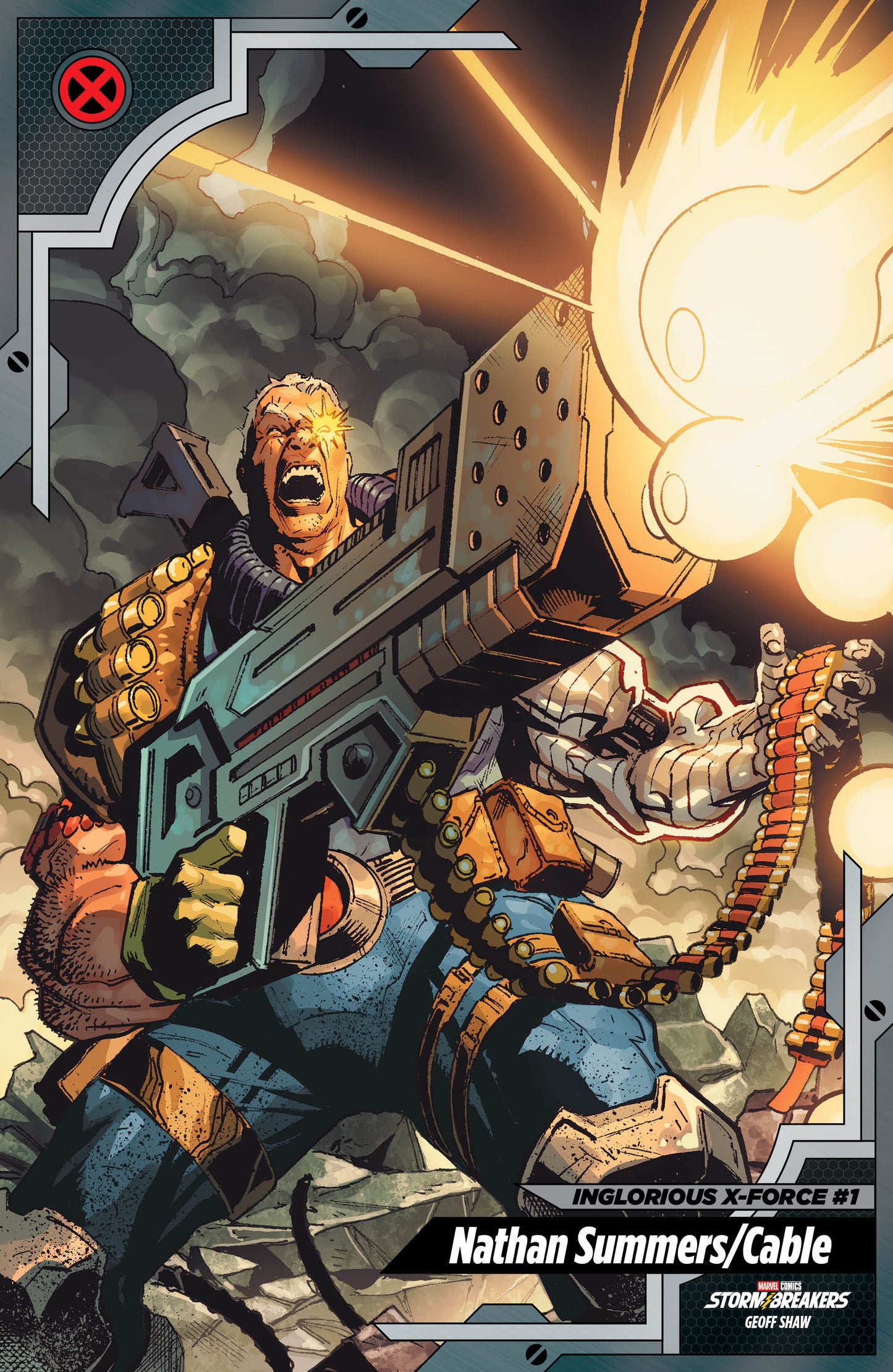 INGLORIOUS X-FORCE #1 GEOFF SHAW X-MEN TRADING CARD VARIANT ISBN: 75960621362700151 - Release Date: 1/21/26