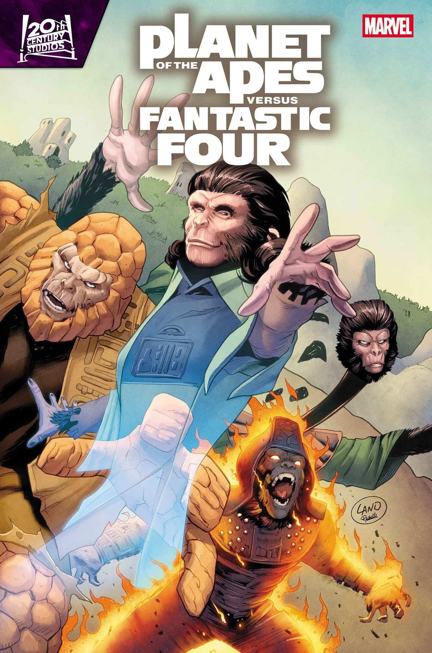 PLANET OF THE APES VS. FANTASTIC FOUR #2 ISBN: 75960621389400211 - FOC DATE: 02/09/2026 - Release Date: 03/11/2026