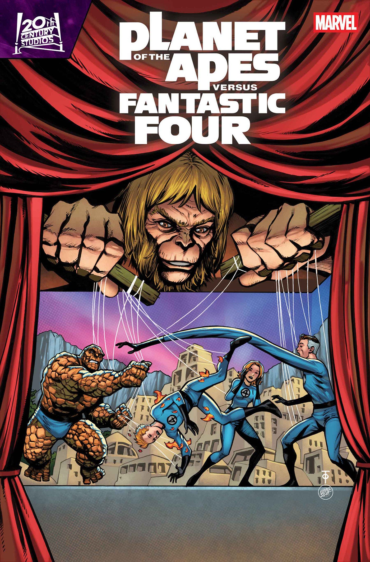 PLANET OF THE APES VS. FANTASTIC FOUR #3 MARCUS TO HOMAGE VARIANT ISBN: 75960621389400321 - FOC DATE: 3/15/26 - Release Date: 4/15/26