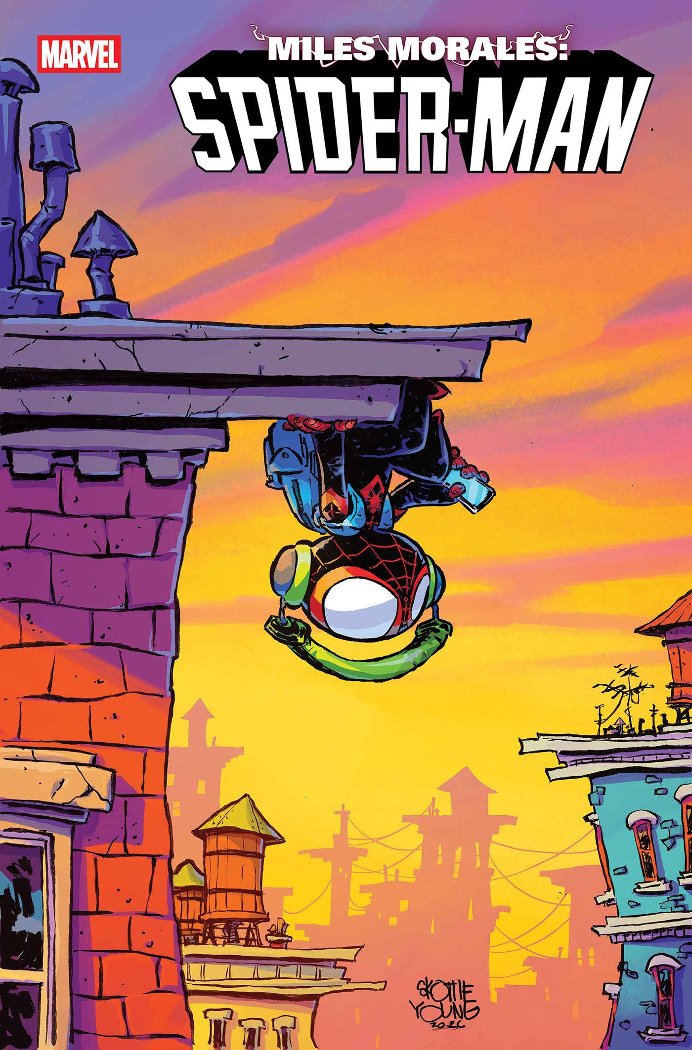 MILES MORALES: SPIDER-MAN #1 SKOTTIE YOUNG VARIANT ISBN: 75960621462400131 - FOC DATE: 6/28/26 - Release Date: 8/12/26