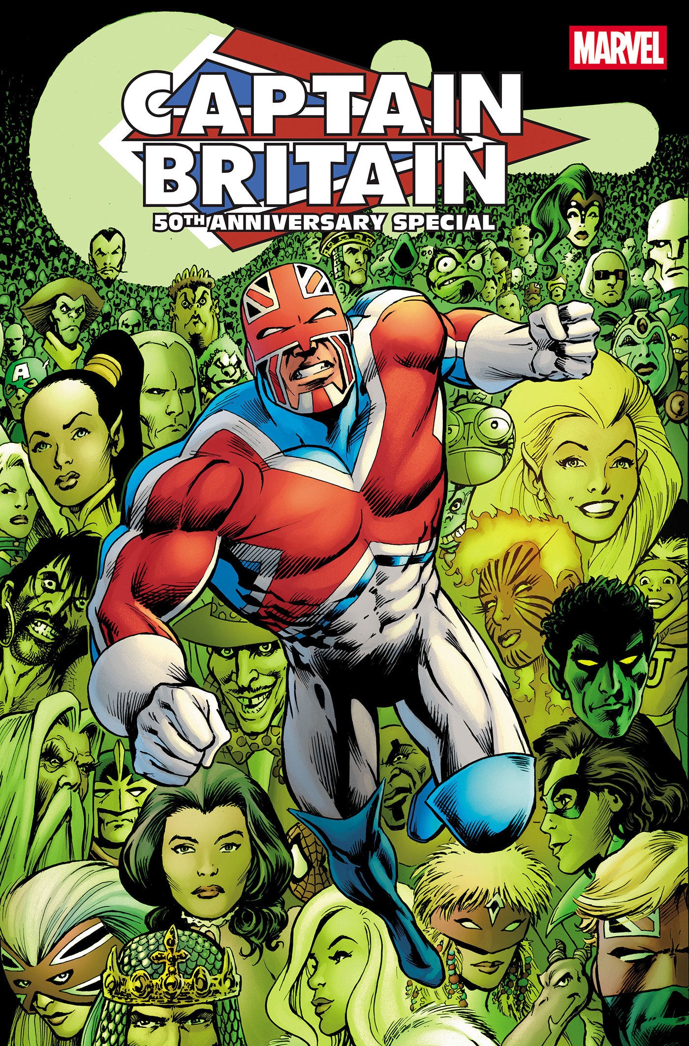 CAPTAIN BRITAIN 50TH ANNIVERSARY SPECIAL #1 ISBN: 75960621473000111 - FOC DATE: 9/13/26 - Release Date: 10/14/26