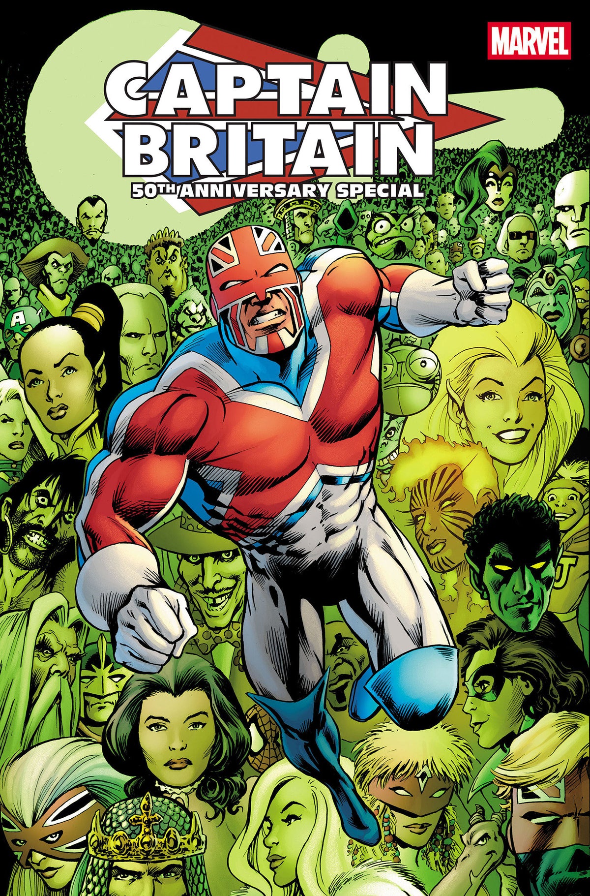 CAPTAIN BRITAIN 50TH ANNIVERSARY SPECIAL #1 ISBN: 75960621473000111 - FOC DATE: 9/13/26 - Release Date: 10/14/26