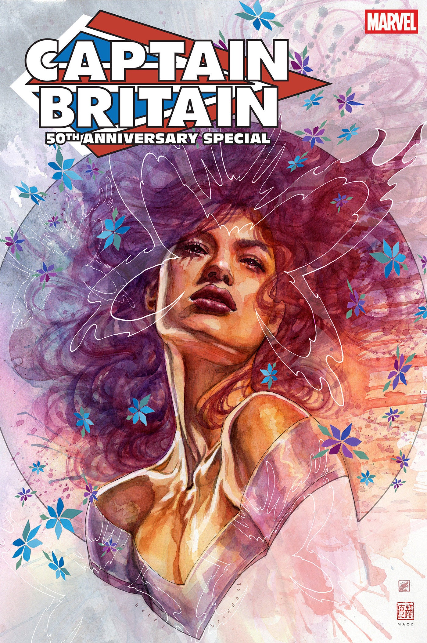 CAPTAIN BRITAIN 50TH ANNIVERSARY SPECIAL #1 DAVID MACK VARIANT ISBN: 75960621473000121 - FOC DATE: 9/13/26 - Release Date: 10/14/26