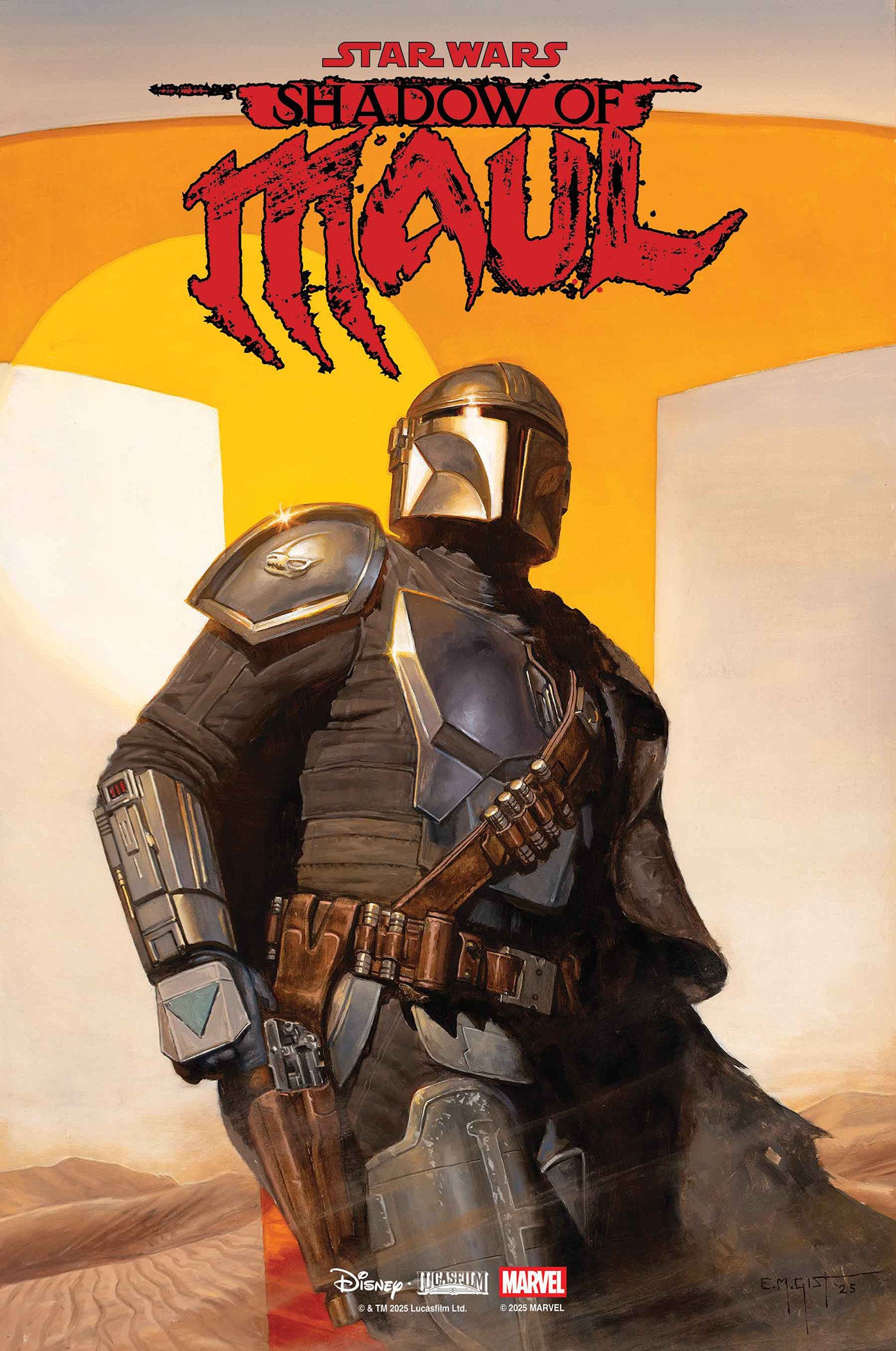 STAR WARS: SHADOW OF MAUL #2 E.M. GIST MANDALORIAN & GROGU VARIANT ISBN: 75960621479200241 - FOC DATE: 3/8/26 - Release Date: 4/8/26