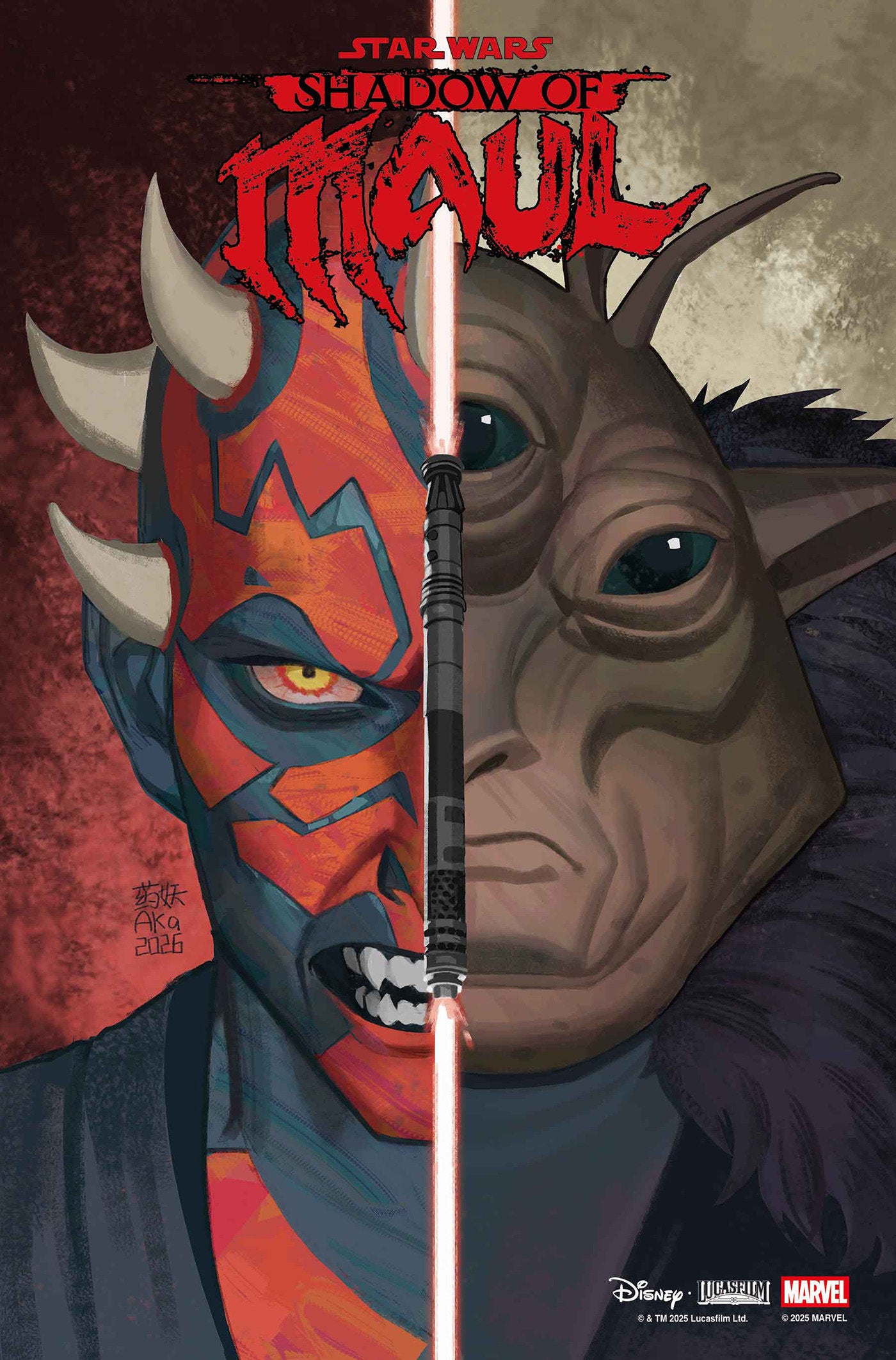 STAR WARS: SHADOW OF MAUL #4 AKA HEADSHOT VIRGIN VARIANT ISBN: 75960621479200421 - FOC DATE: 5/10/26 - Release Date: 6/10/26