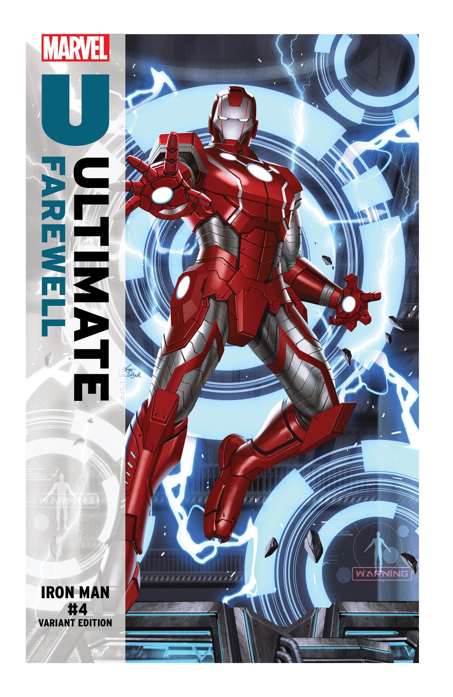 IRON MAN #4 INHYUK LEE ULTIMATE FAREWELL VARIANT ISBN: 75960621491400451 - FOC DATE: 3/8/26 - Release Date: 4/8/26