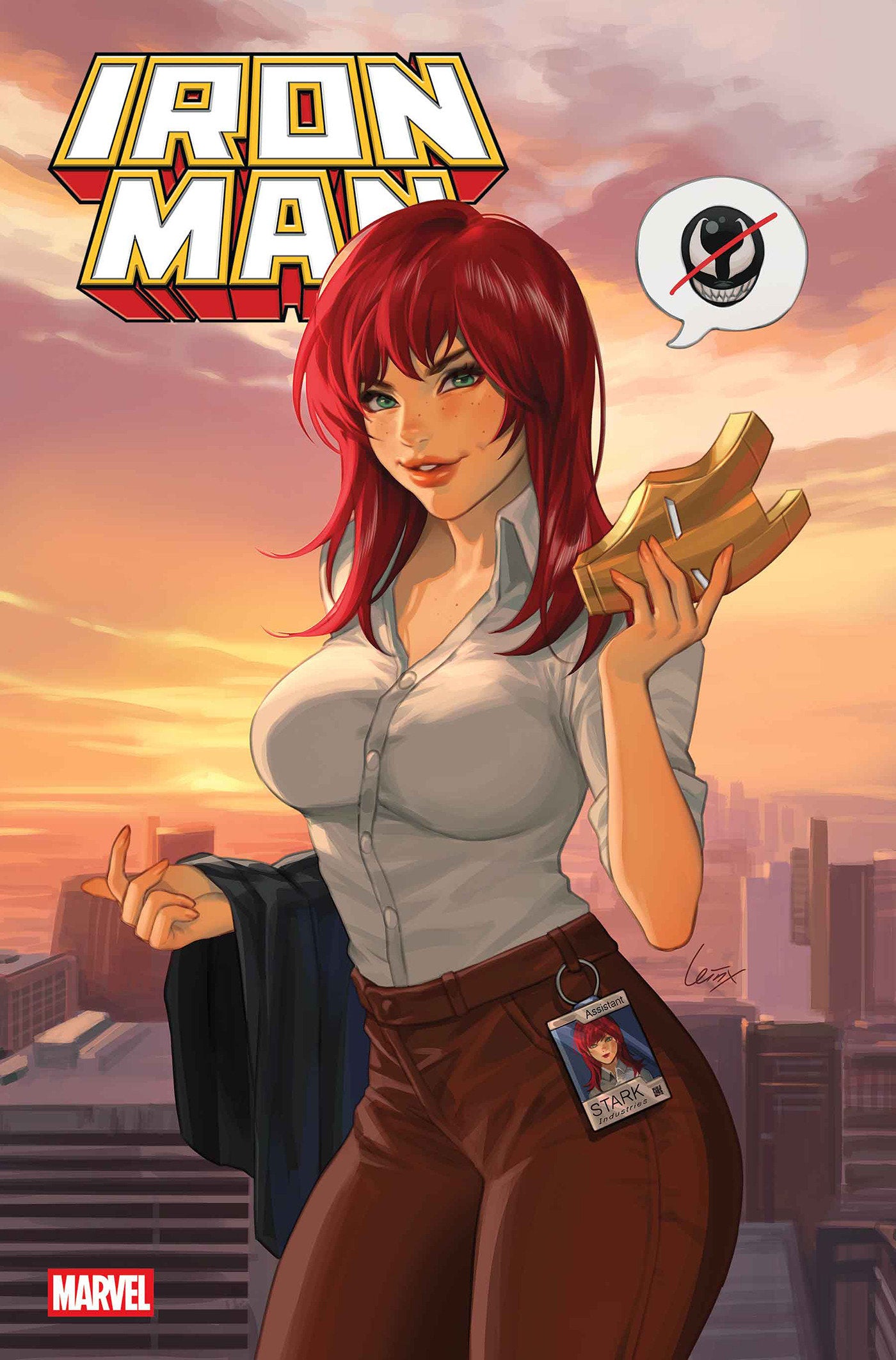 IRON MAN #8 LEIRIX MARY JANE WATSON VARIANT ISBN: 75960621491400841 - FOC DATE: 7/5/26 - Release Date: 8/5/26