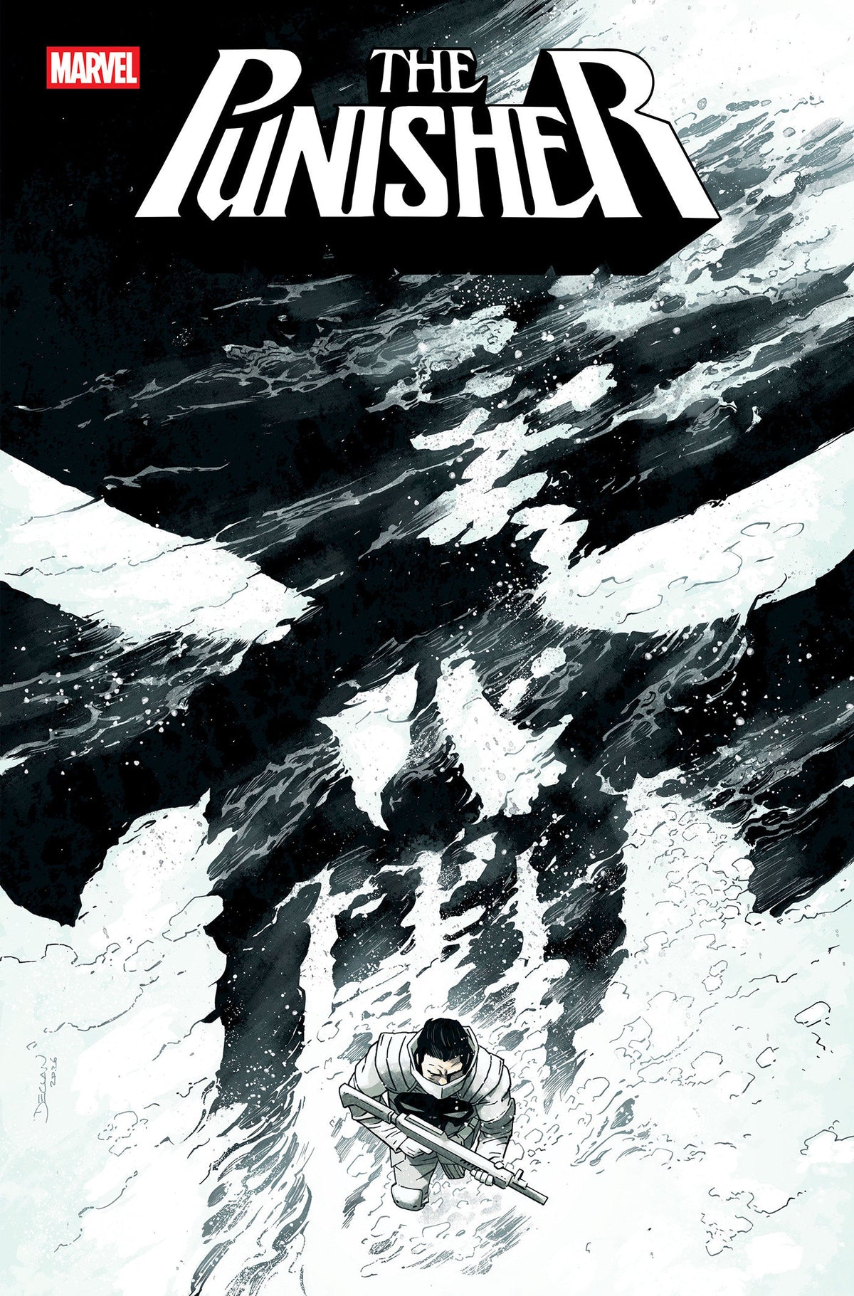 PUNISHER #12 COVER B DECLAN SHALVEY VARIANT ISBN: 75960621516401221 - FOC DATE: 11/15/26 - Release Date: 12/23/26