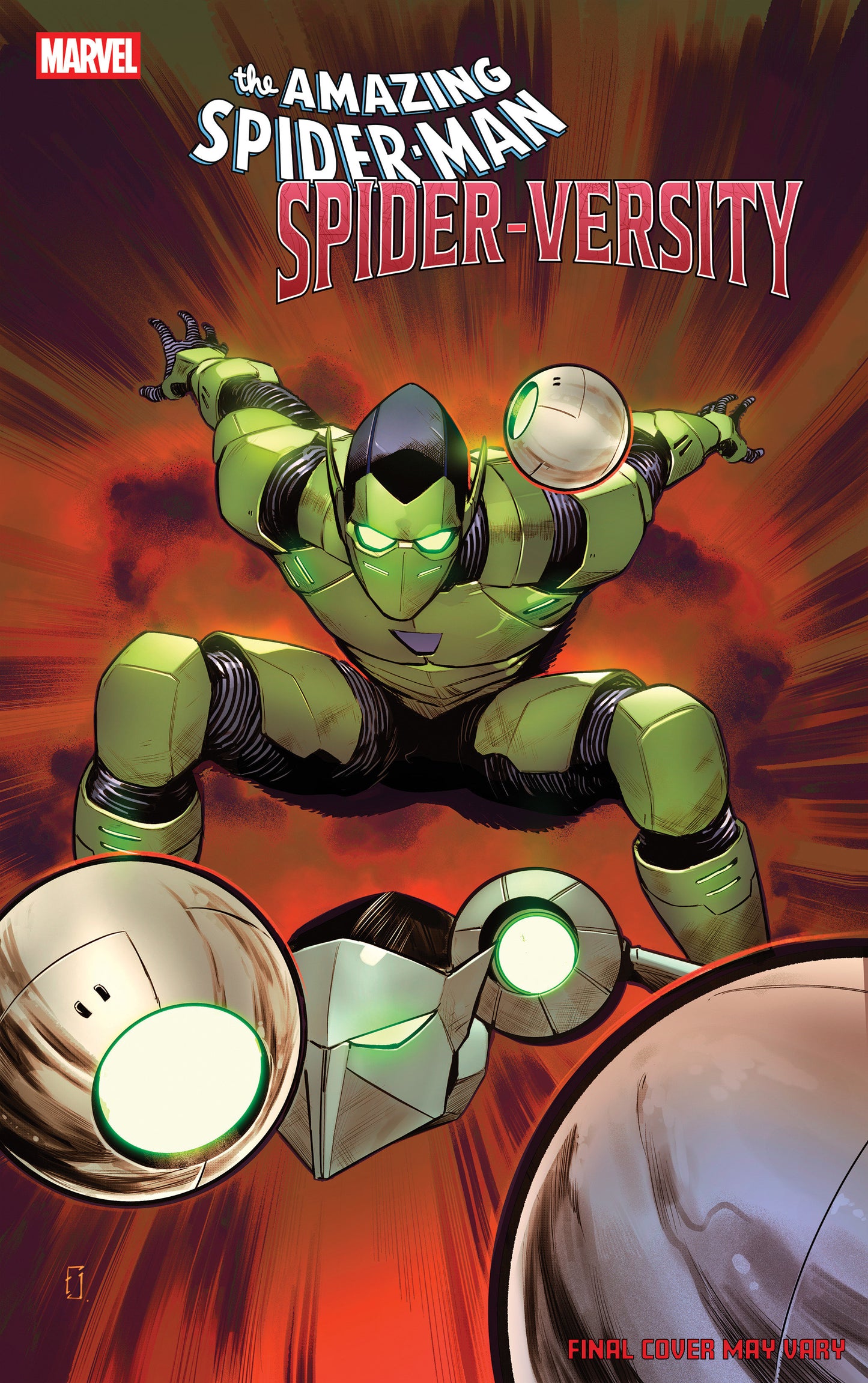 AMAZING SPIDER-MAN: SPIDER-VERSITY #1 JUAN FRIGERI ULTIMATE FAREWELL VARIANT ISBN: 75960621577500141 - FOC DATE: 3/8/26 - Release Date: 4/22/26