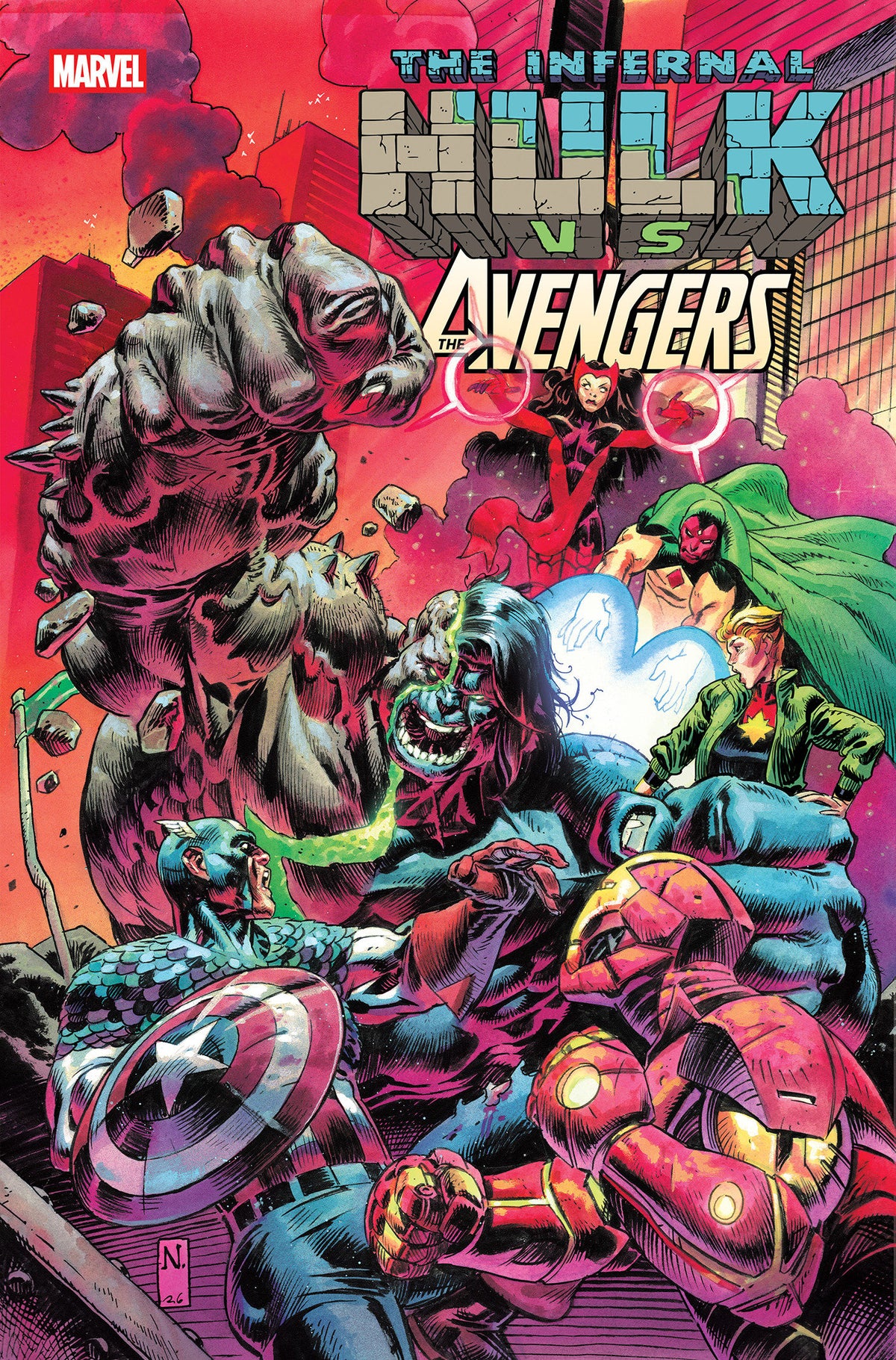 INFERNAL HULK VS. AVENGERS #1 COVER A ISBN: 75960621587400111 - FOC DATE: 10/25/26 - Release Date: 12/2/26