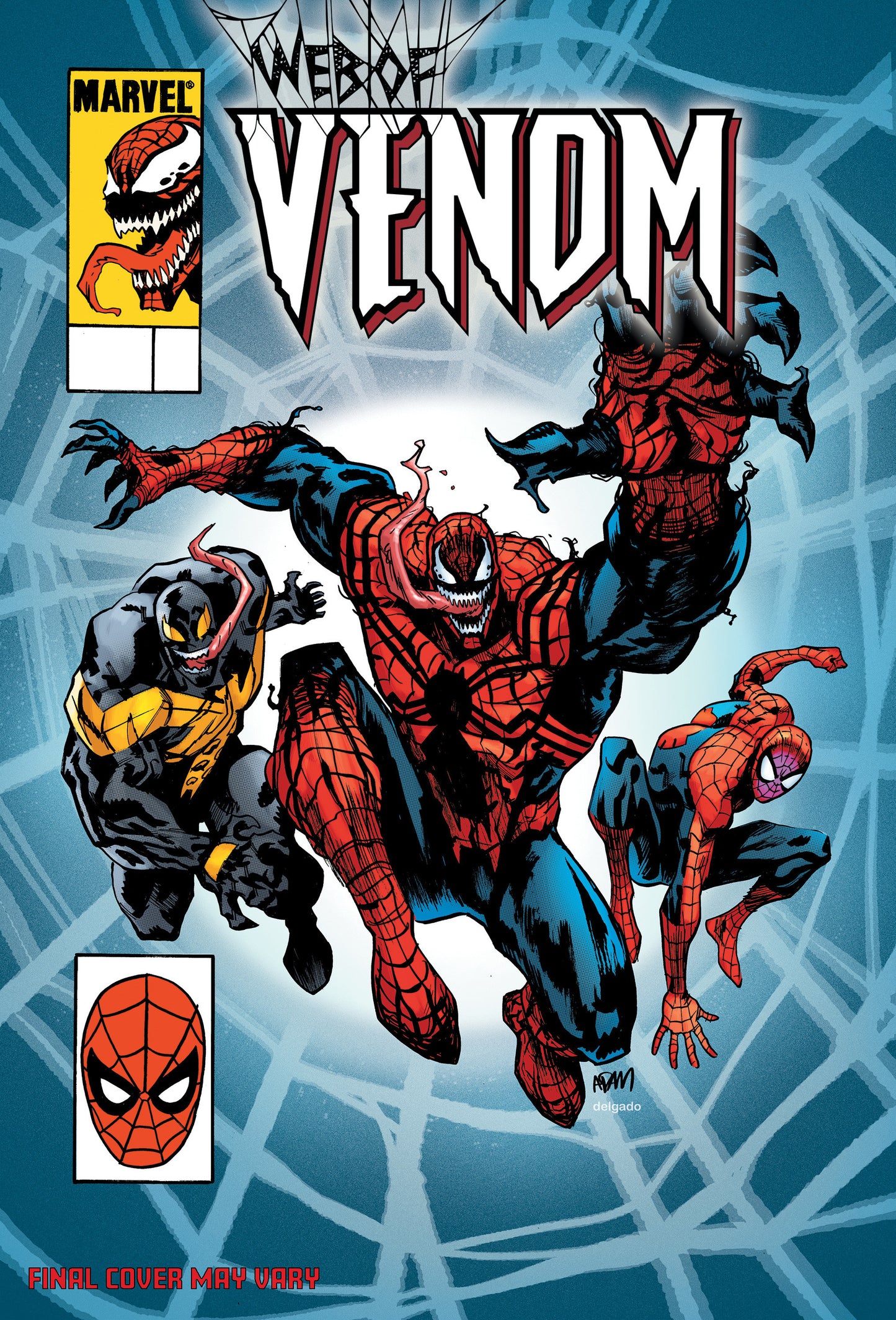 WEB OF VENOM #1 ADAM GORHAM HOMAGE VARIANT ISBN: 75960621601700141 - FOC DATE: 2/23/26 - Release Date: 4/8/26