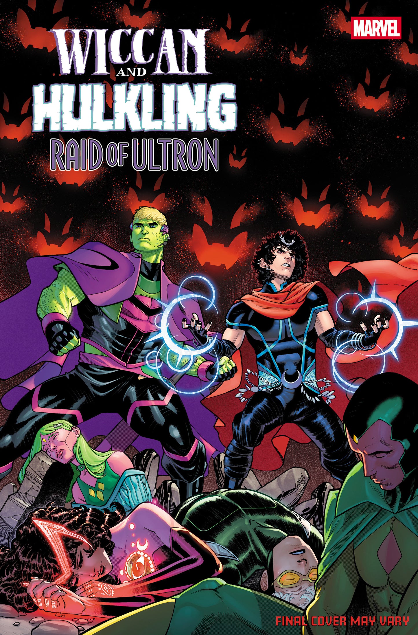 WICCAN & HULKLING: RAID OF ULTRON #1 JAVIER GARRON VARIANT ISBN: 75960621608600131 - FOC DATE: 4/26/26 - Release Date: 5/27/26
