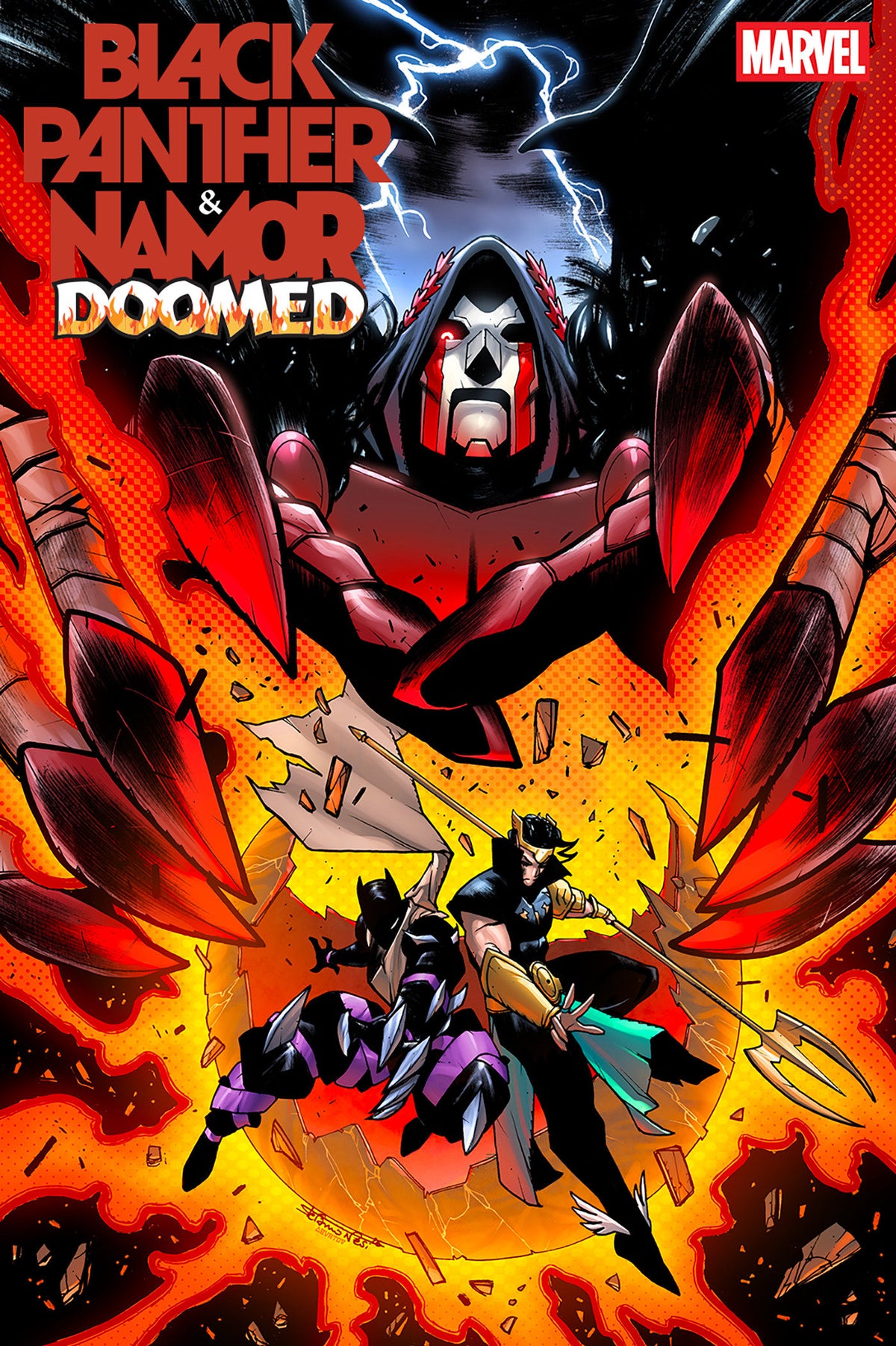 BLACK PANTHER/NAMOR: DOOMED #2 STEFANO NESI VARIANT ISBN: 75960621630700231 - FOC DATE: 9/27/26 - Release Date: 10/28/26
